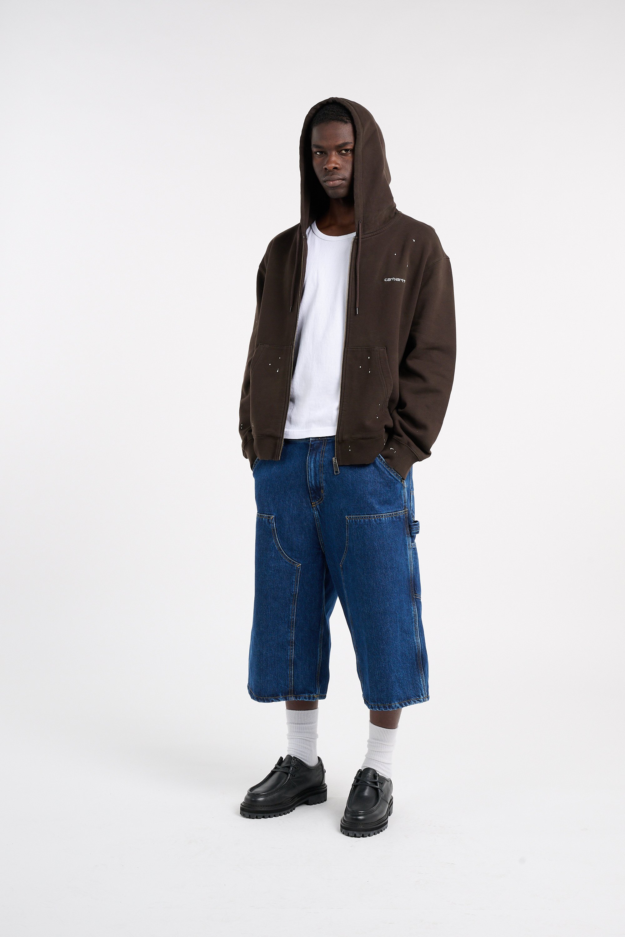 Sweat zippé CARHARTT WIP Marron