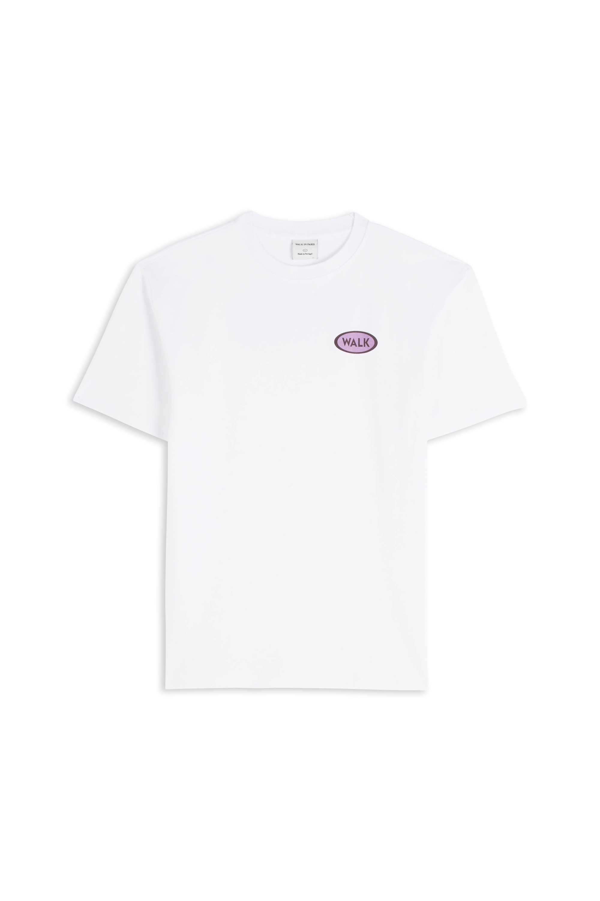 Regular-fit round-neck cotton T-shirt White