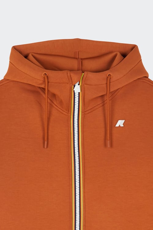 K-WAY Hoodie zippé Orange