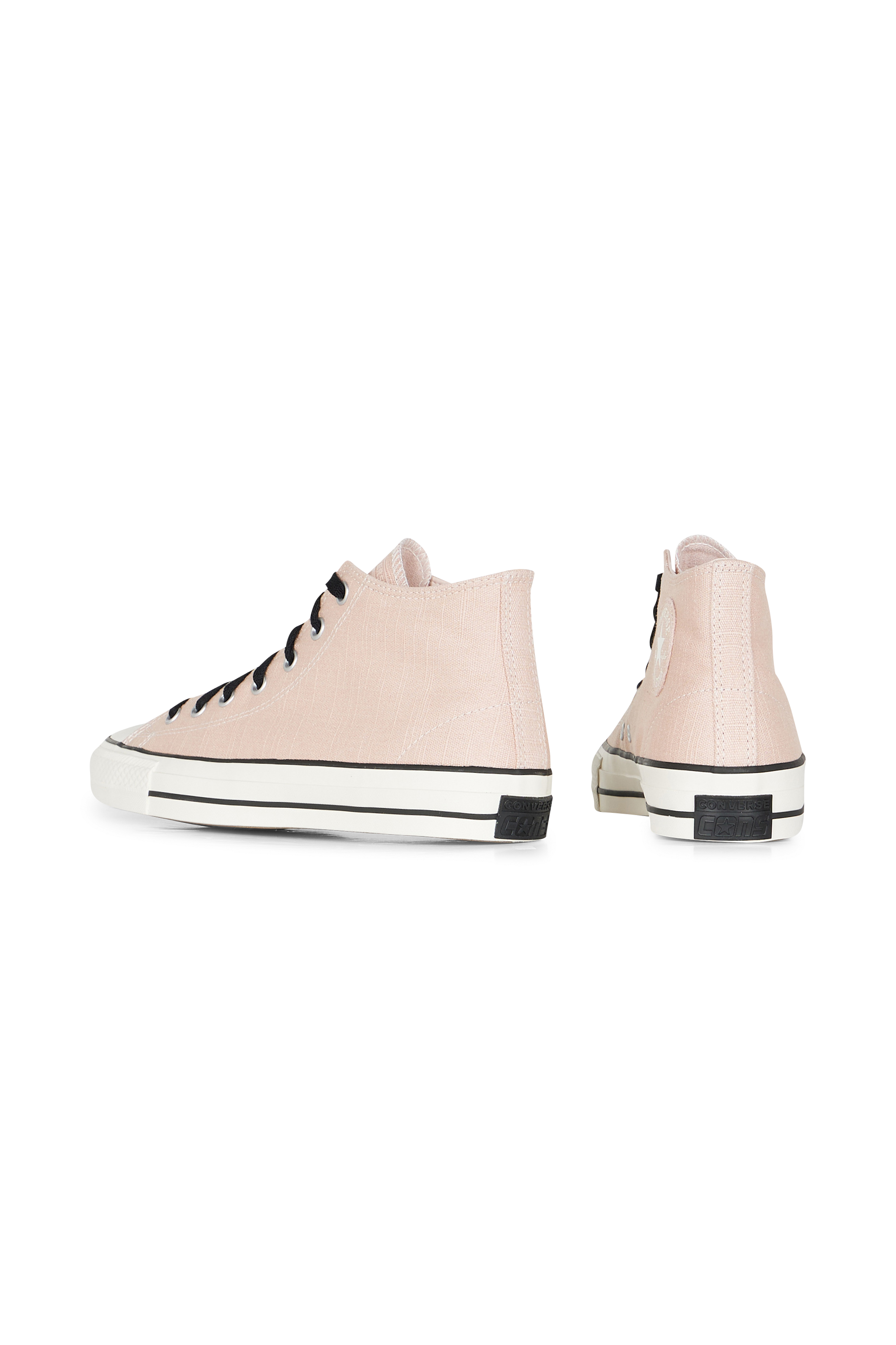 converse cuir rose
