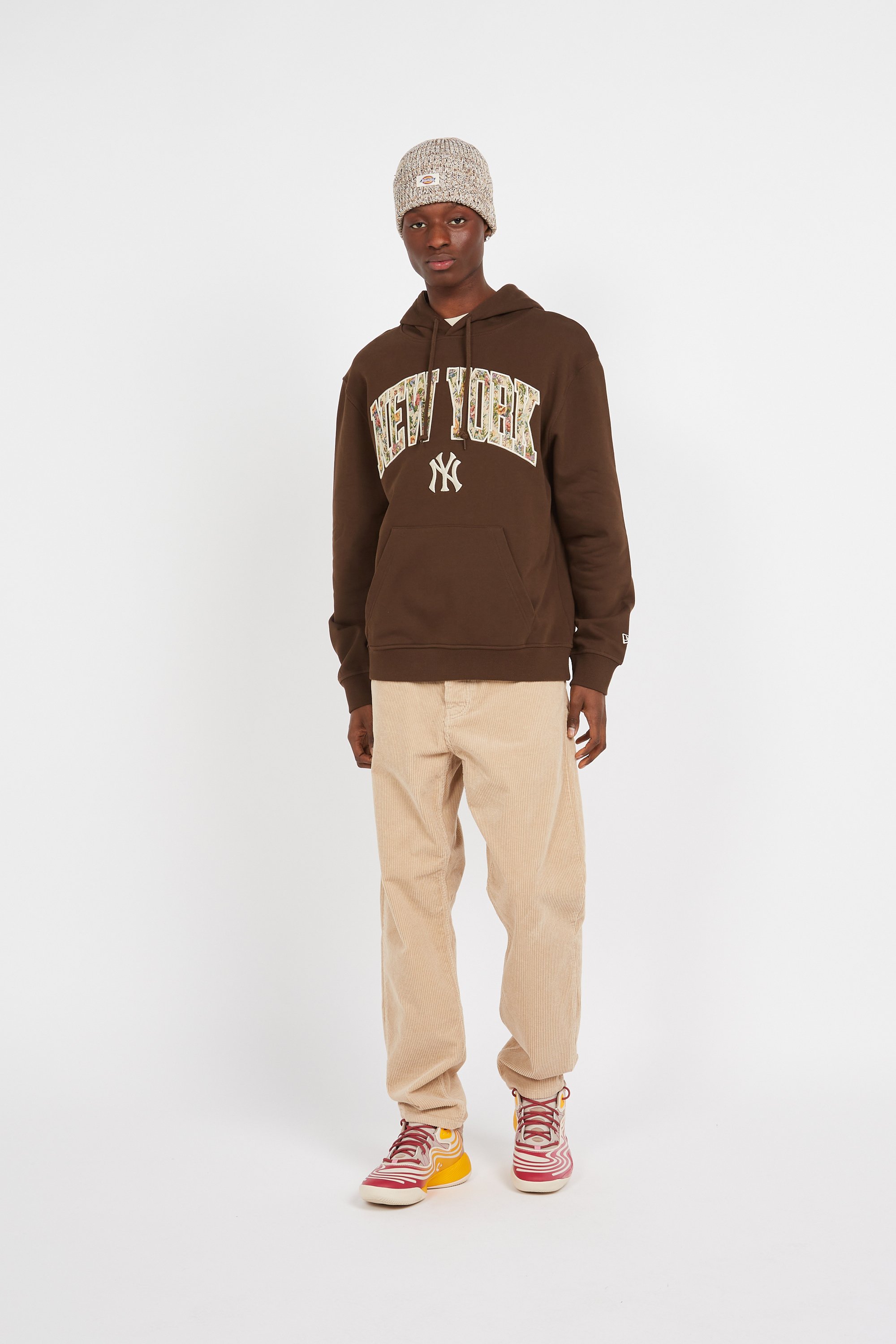 Hoodie NEW ERA Marron