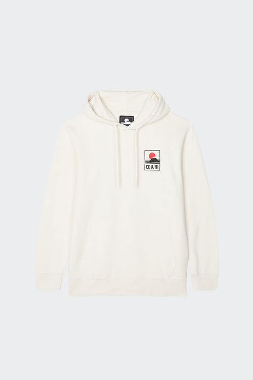 EDWIN hoodie Blanc