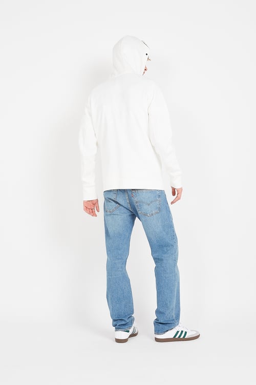C.P. COMPANY zip-up hoodie White