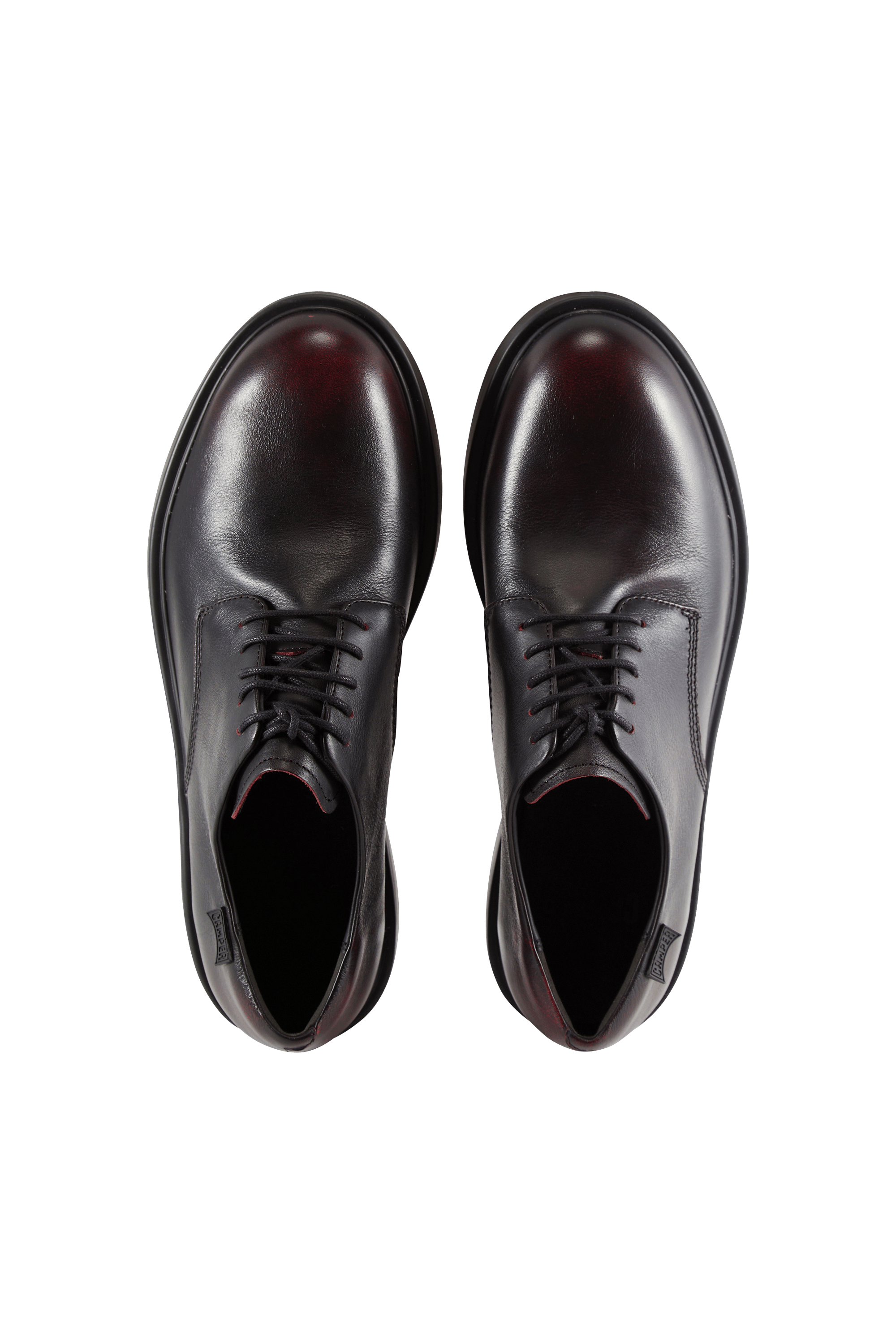 Leather deck shoes CAMPER Black