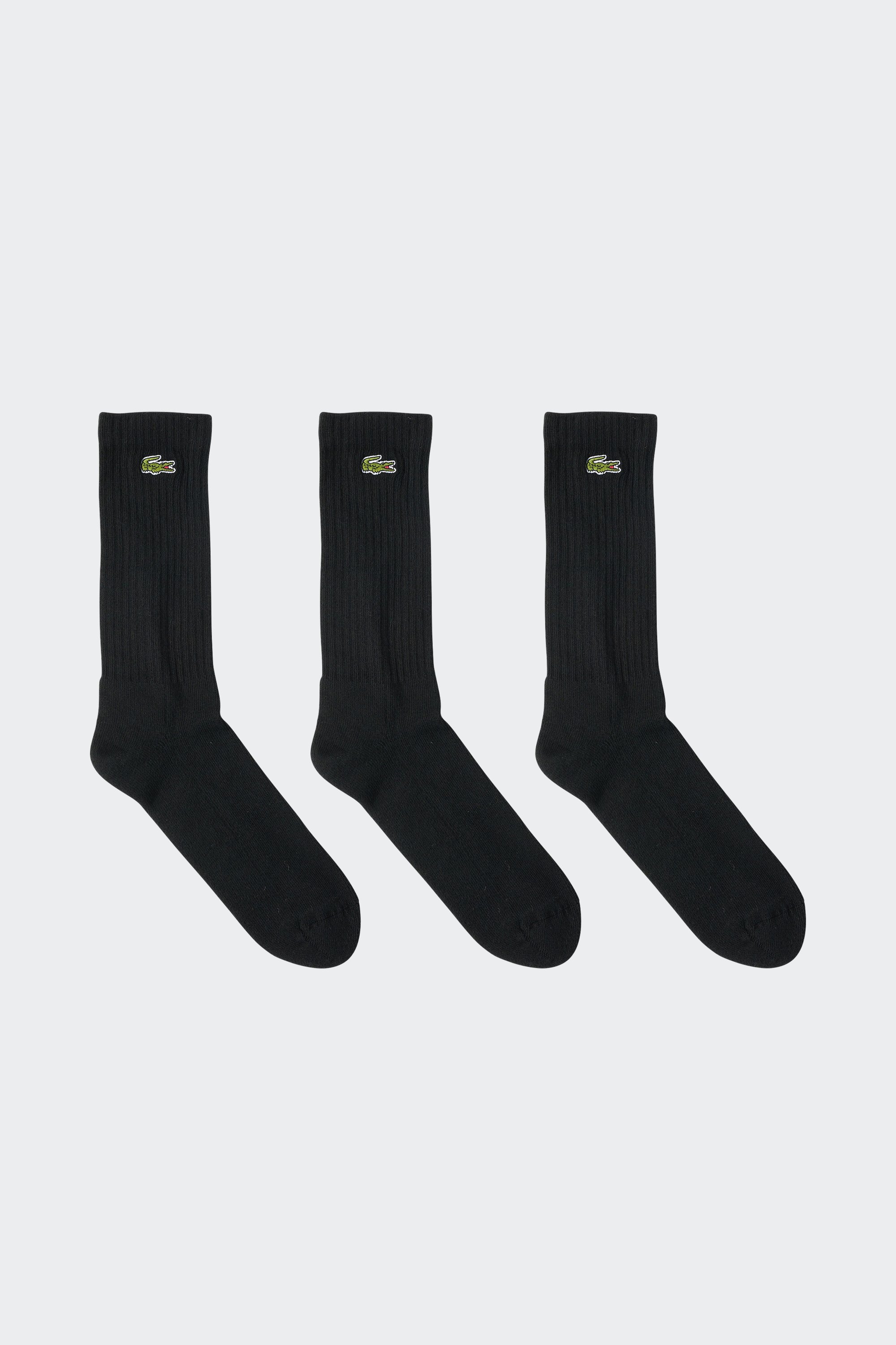 Lot de 3 paires de chaussettes | Noir by LACOSTE Lot de 3 paires de chaussettes Noir