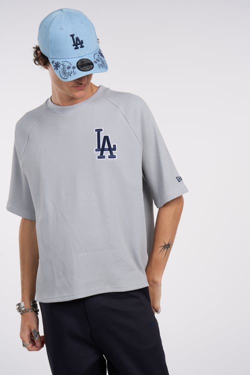 NEW ERA Regular-fit round-neck cotton T-shirt Grey