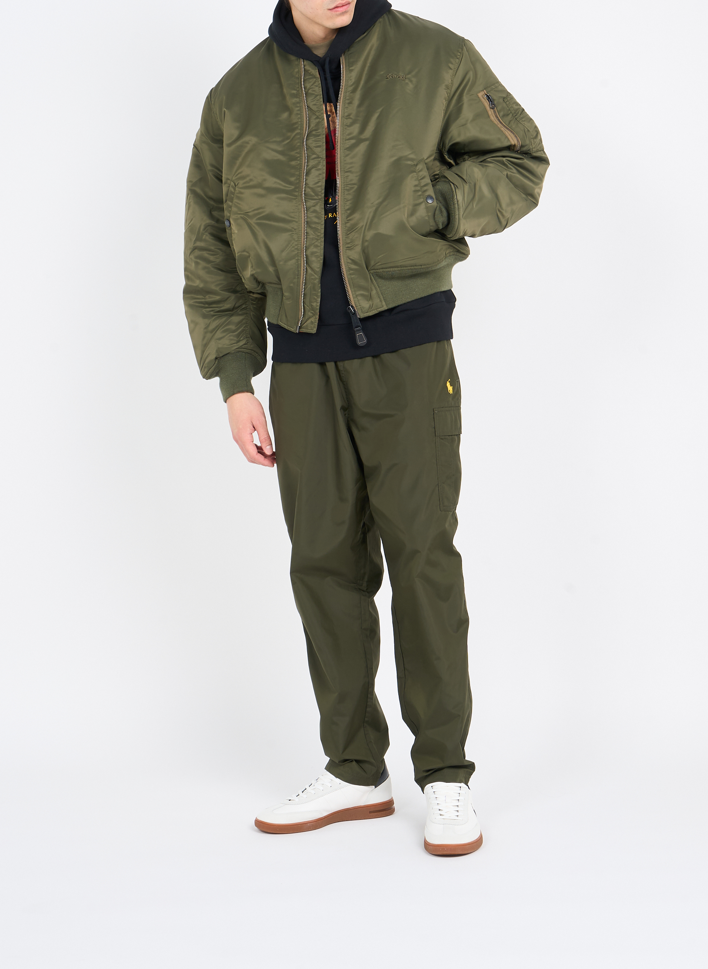 Bomber jacket SCHOTT Khaki