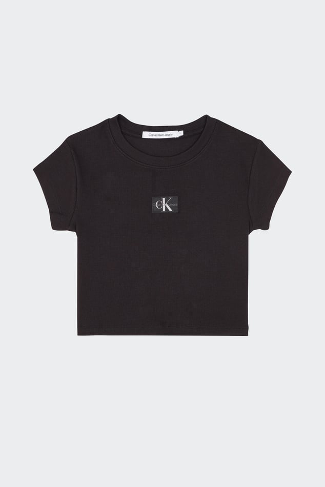 Calvin Klein Borsa a tracolla nero bianco ParallaxShops shirt Black Calvin Klein T Woman