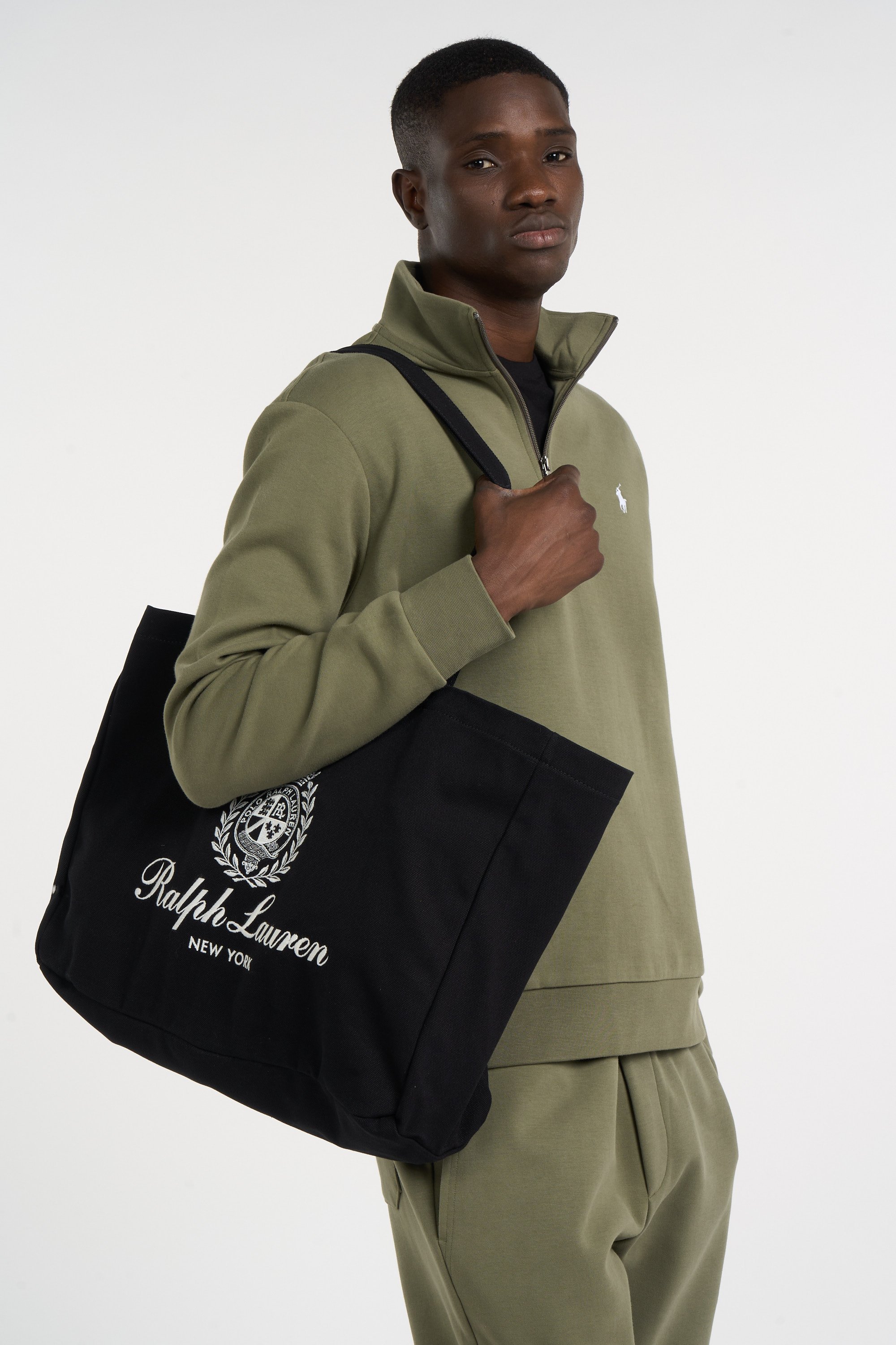 Straight checked wool-blend pants POLO RALPH LAUREN Black