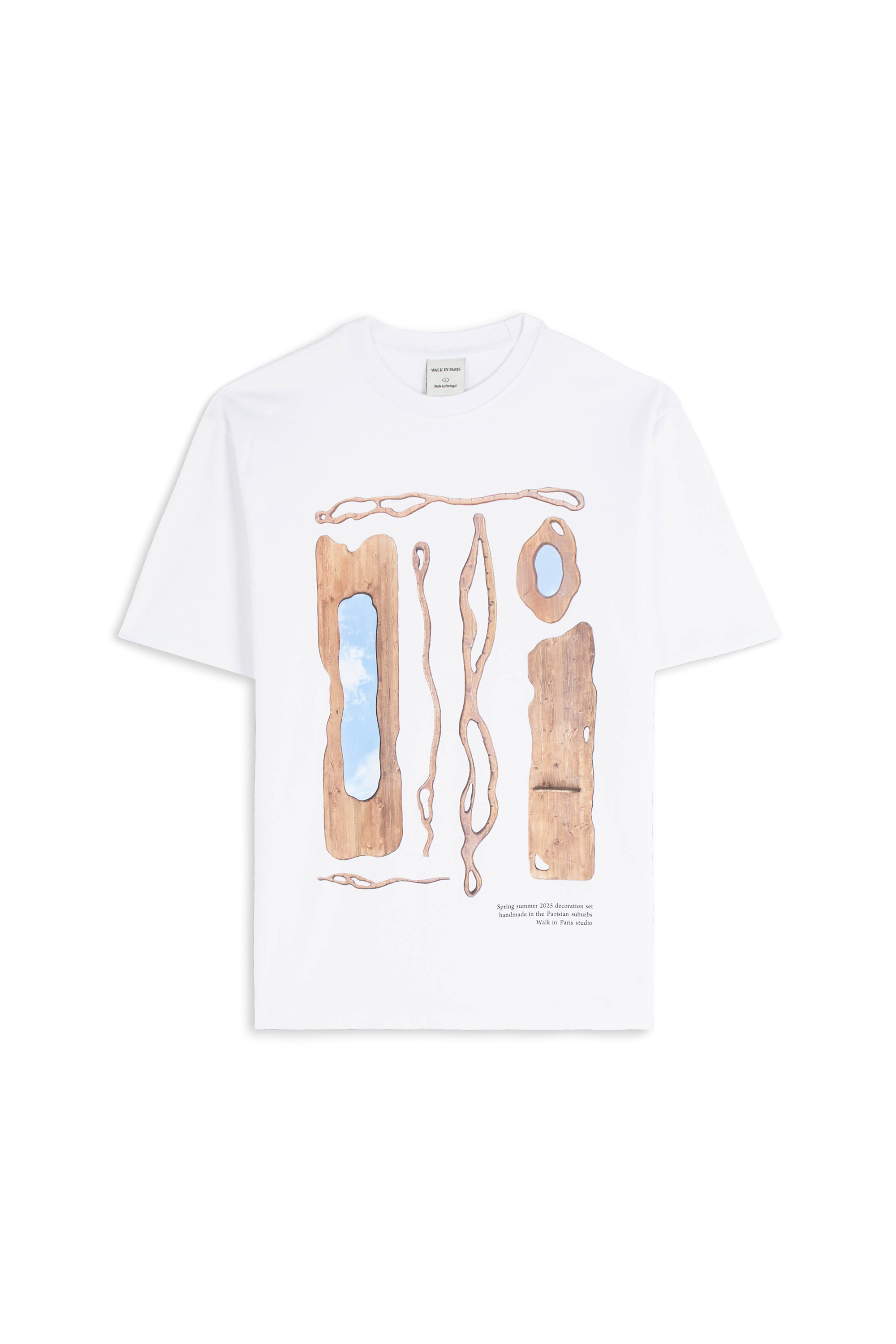 Regular-fit round-neck cotton T-shirt White