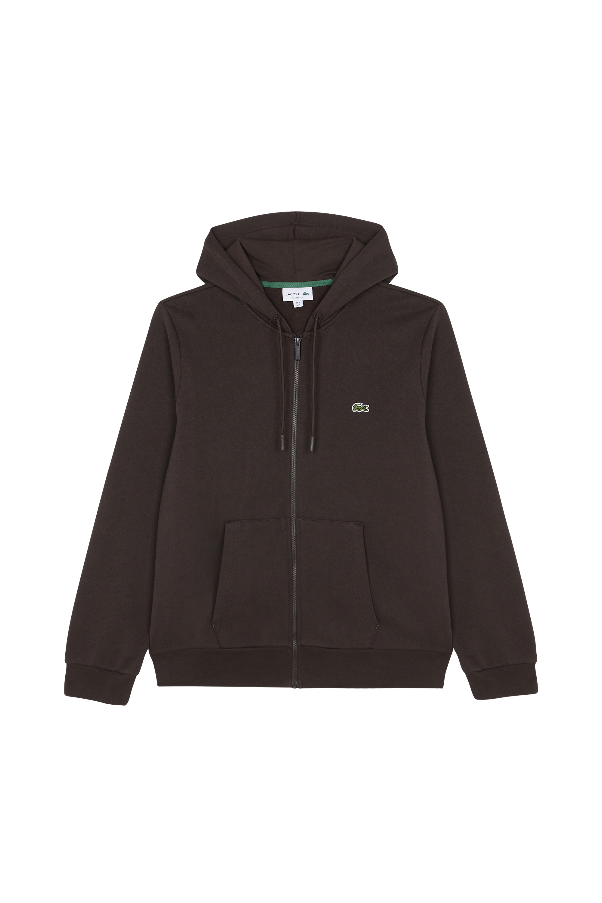Hoodie zippé Marron
