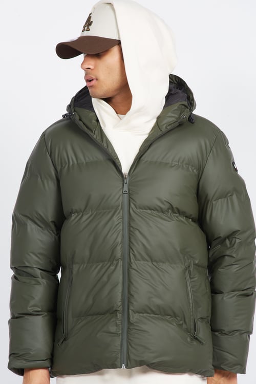 SCHOTT Puffer Jacket Green