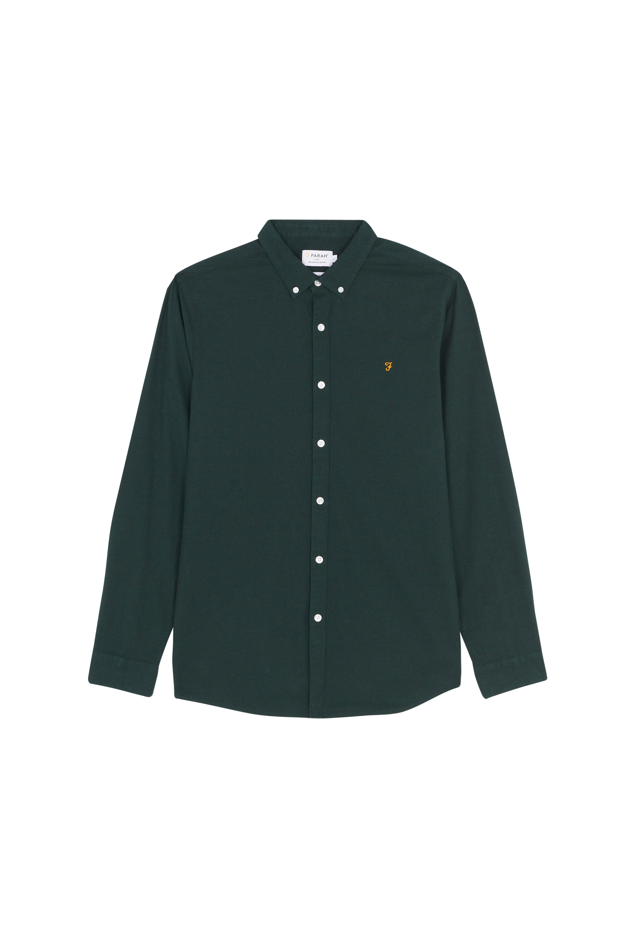 Chemise col américain slim-fit en coton biologique Multicolore