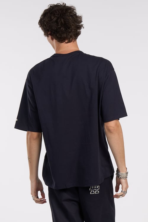 NEW ERA Regular-fit round-neck cotton T-shirt Blue