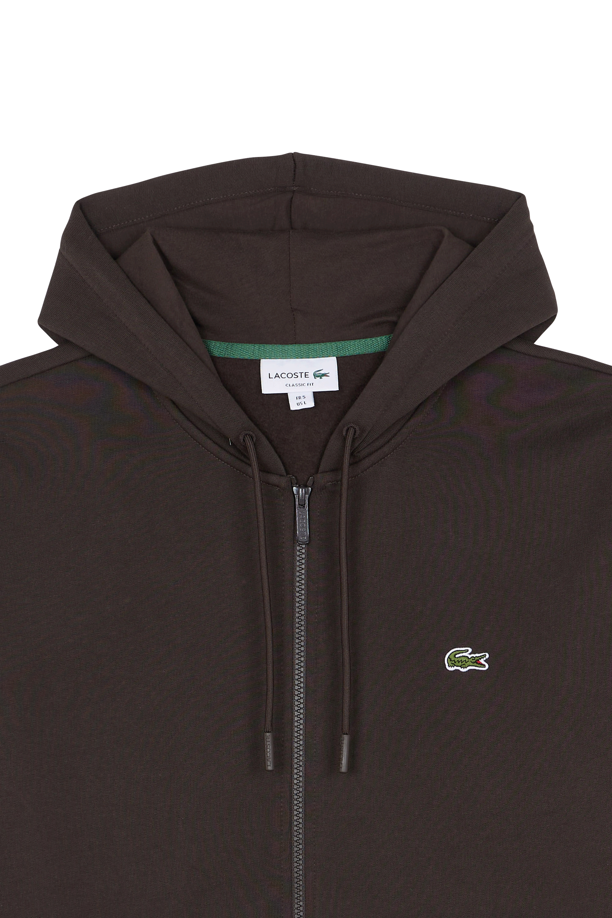 Hoodie zippé Marron