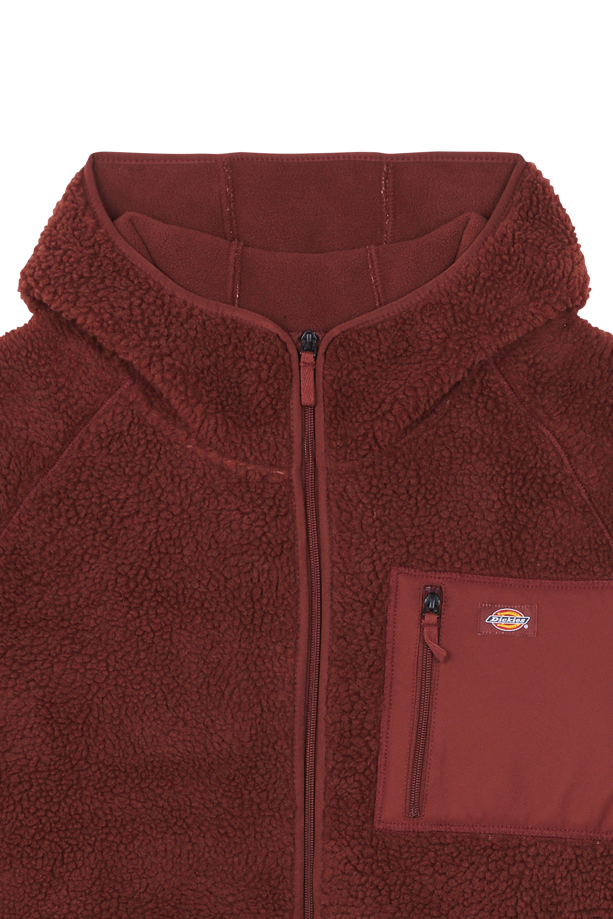 Regular-fit zip-up cotton-blend hoodie with Pony Player Red