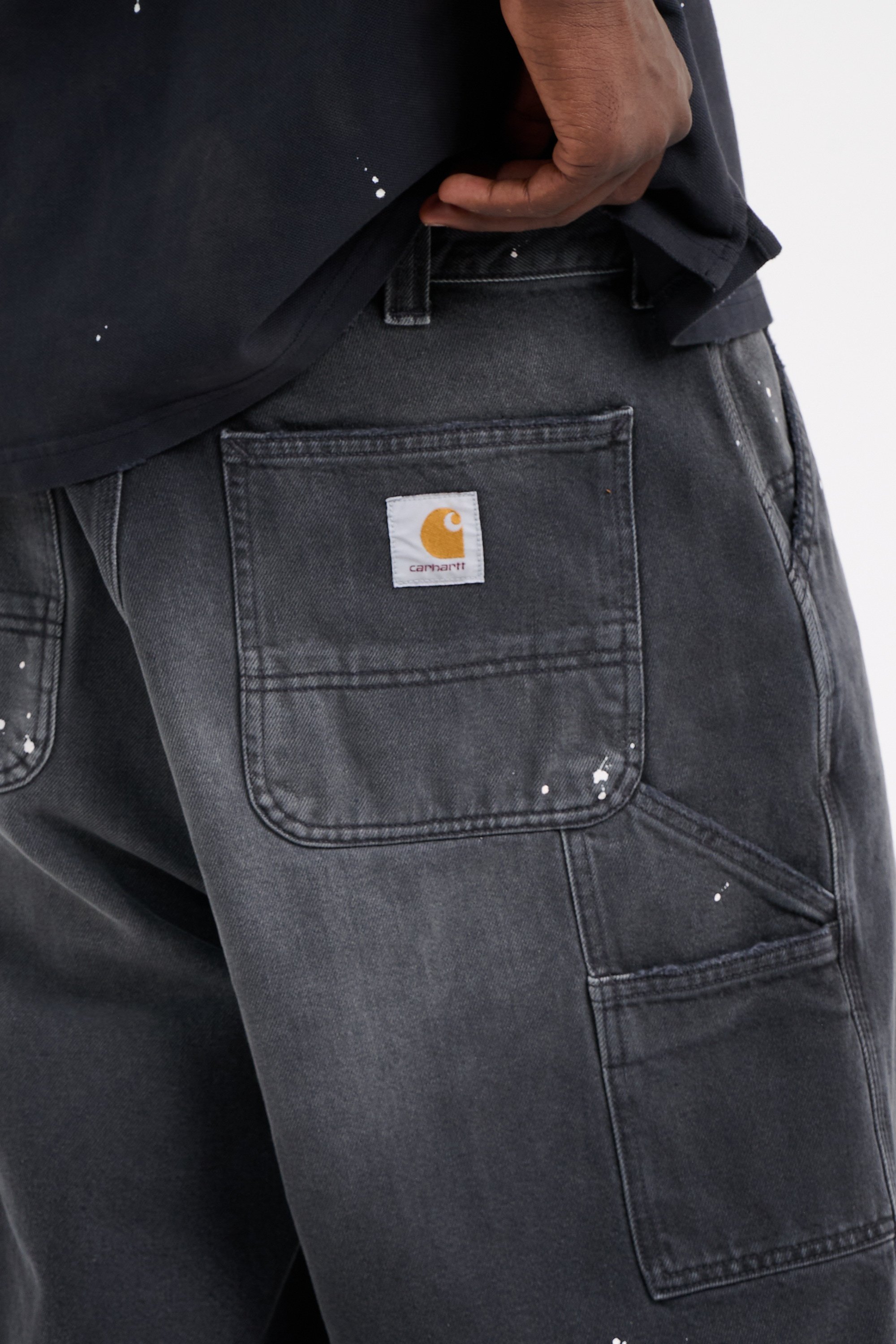 Denim Bermuda shorts | Black CARHARTT WIP Men
