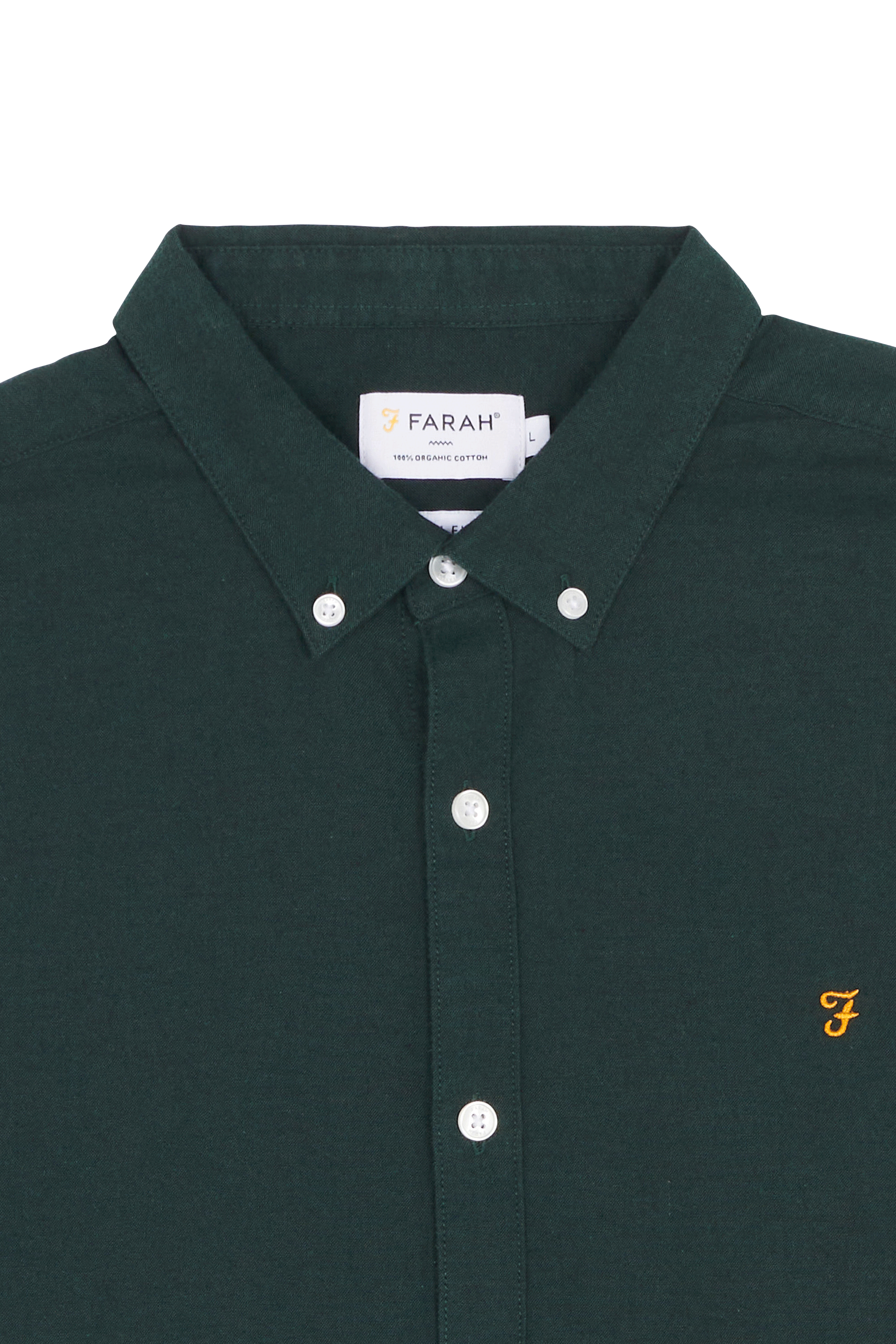 Chemise col américain slim-fit en coton biologique Multicolore