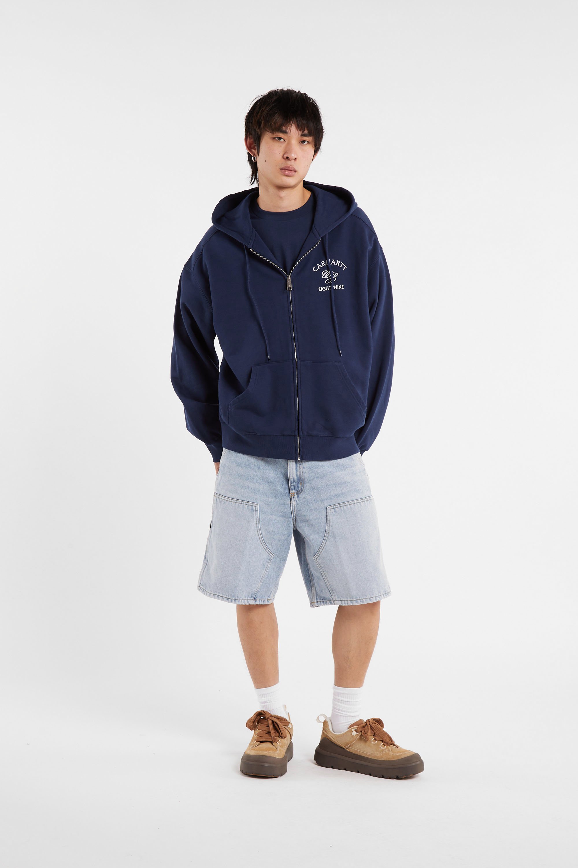 Hoodie zippé CARHARTT WIP Bleu