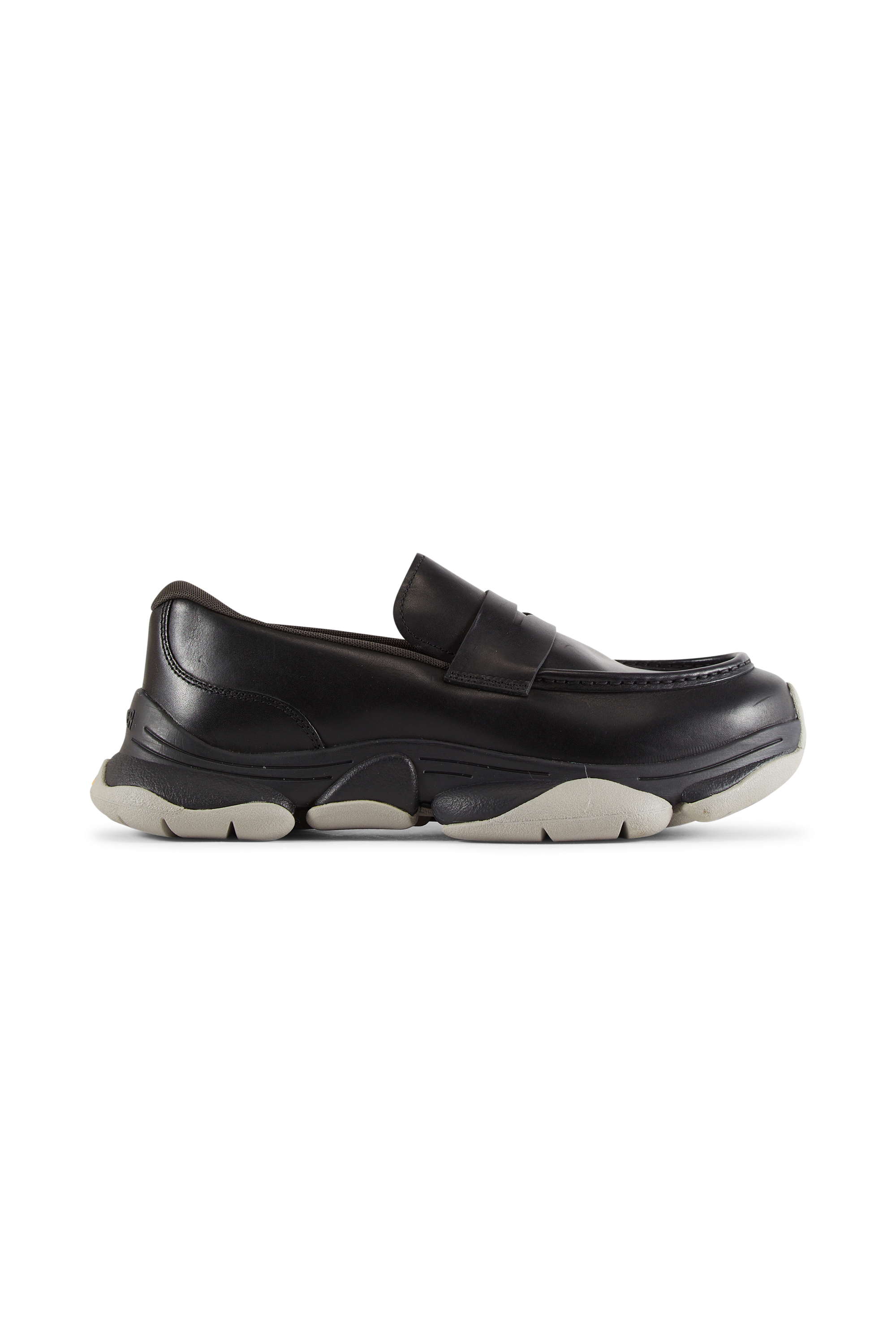 Leather deck shoes CAMPER Black