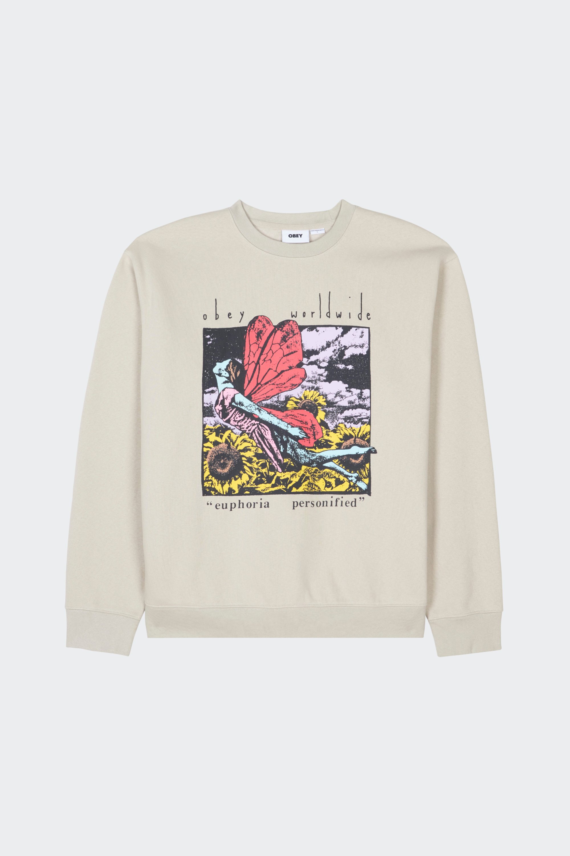 Sweatshirt | Beige by OBEY Sweatshirt Beige