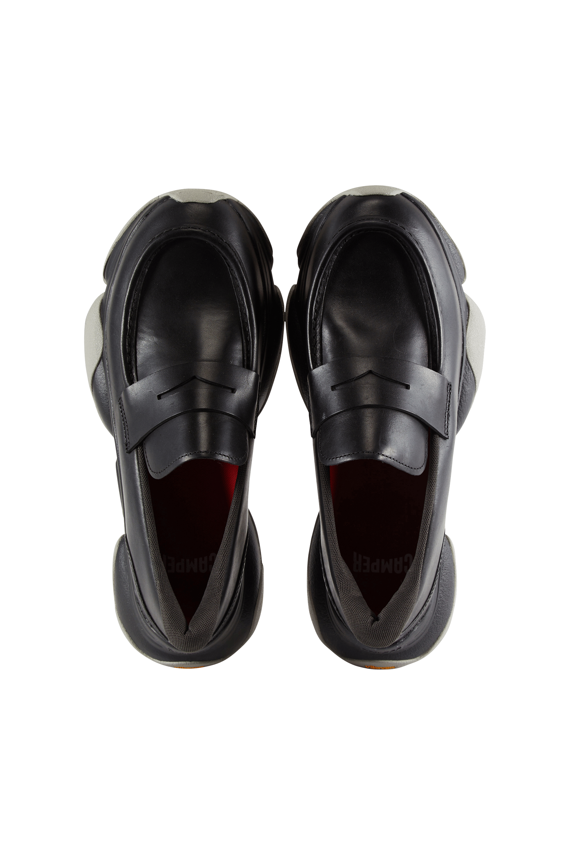 Leather deck shoes CAMPER Black
