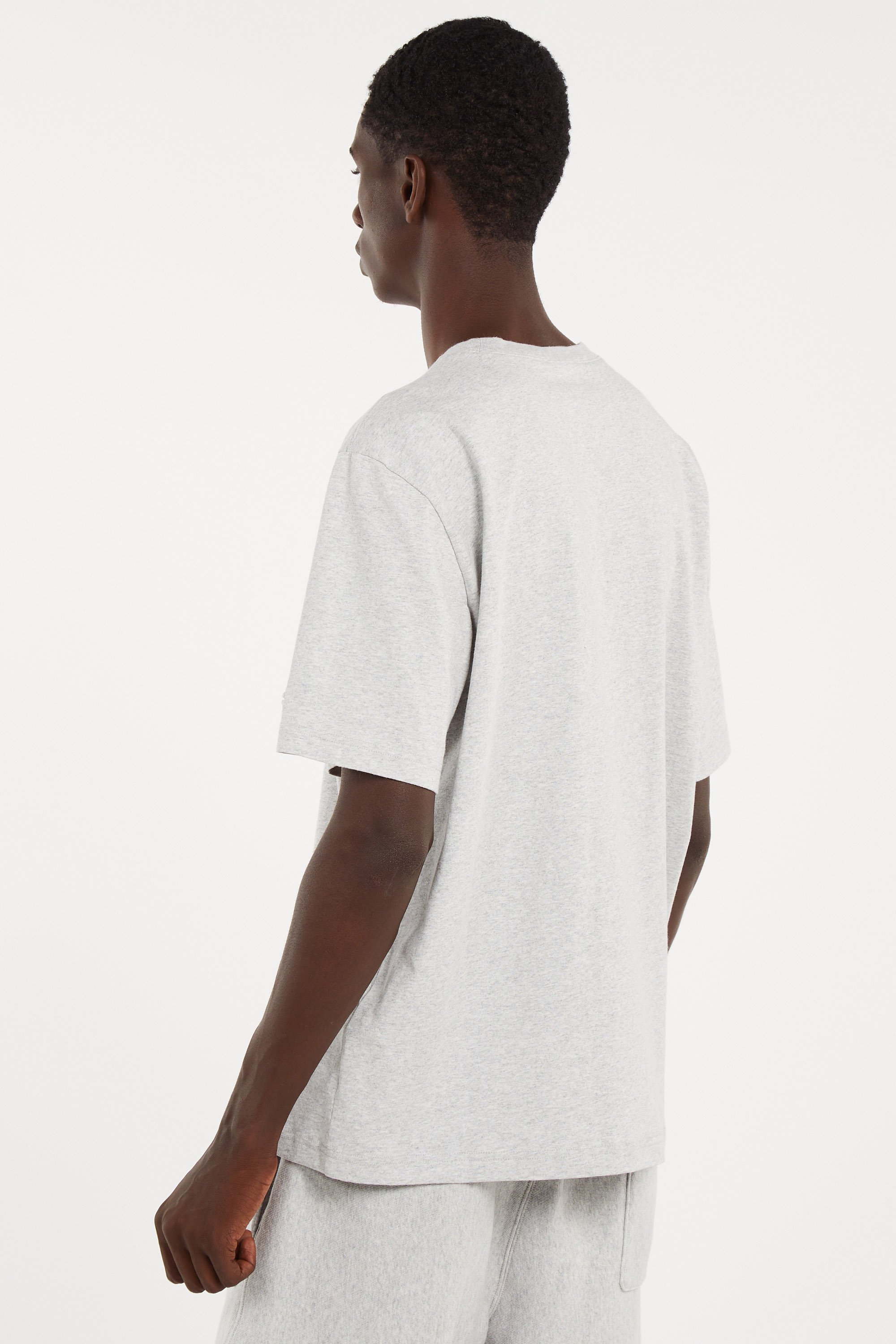 Regular-fit round-neck cotton T-shirt | Grey CHAMPION Men