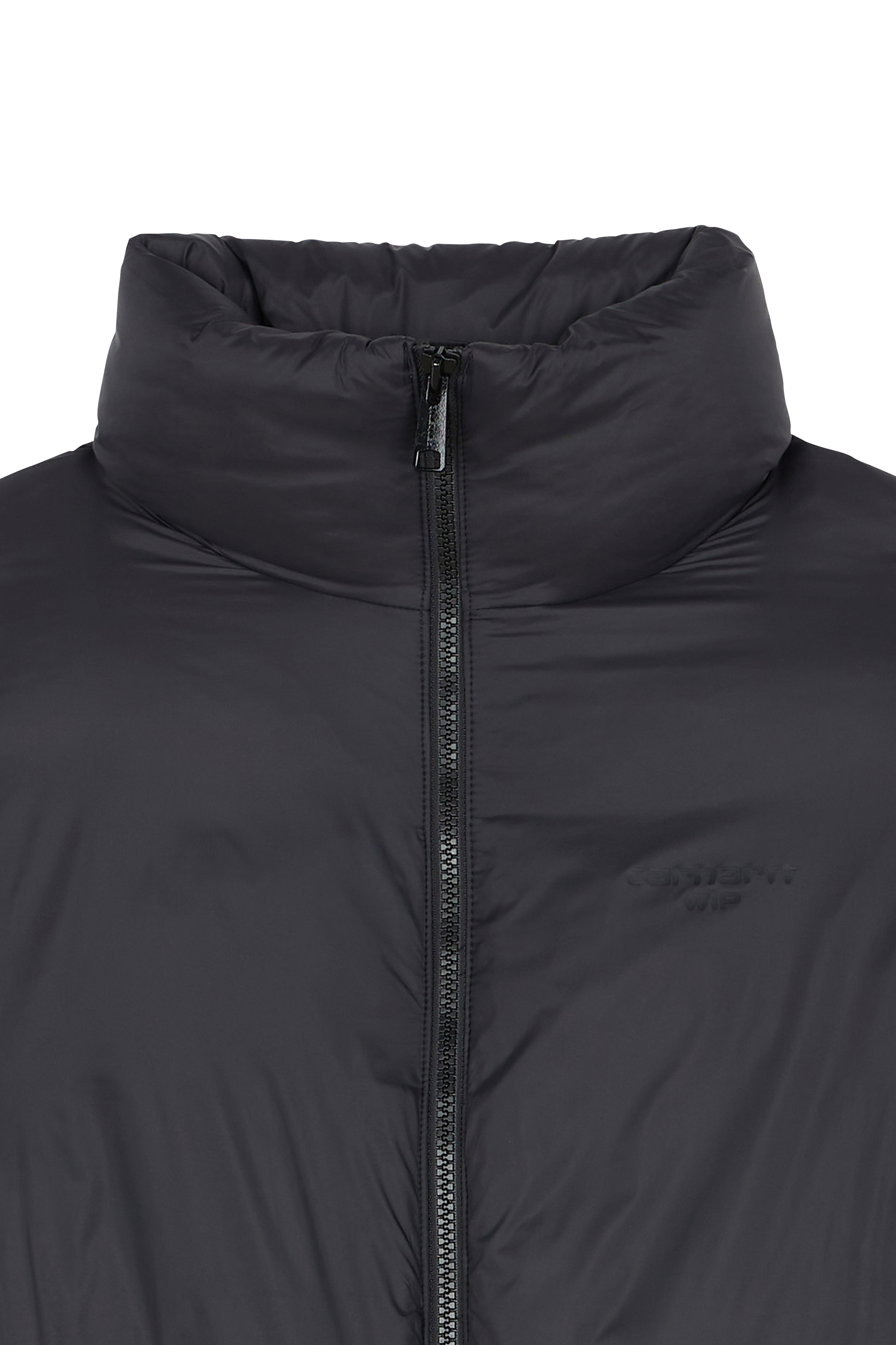 Lightweight quilted padded jacket with high neck Black