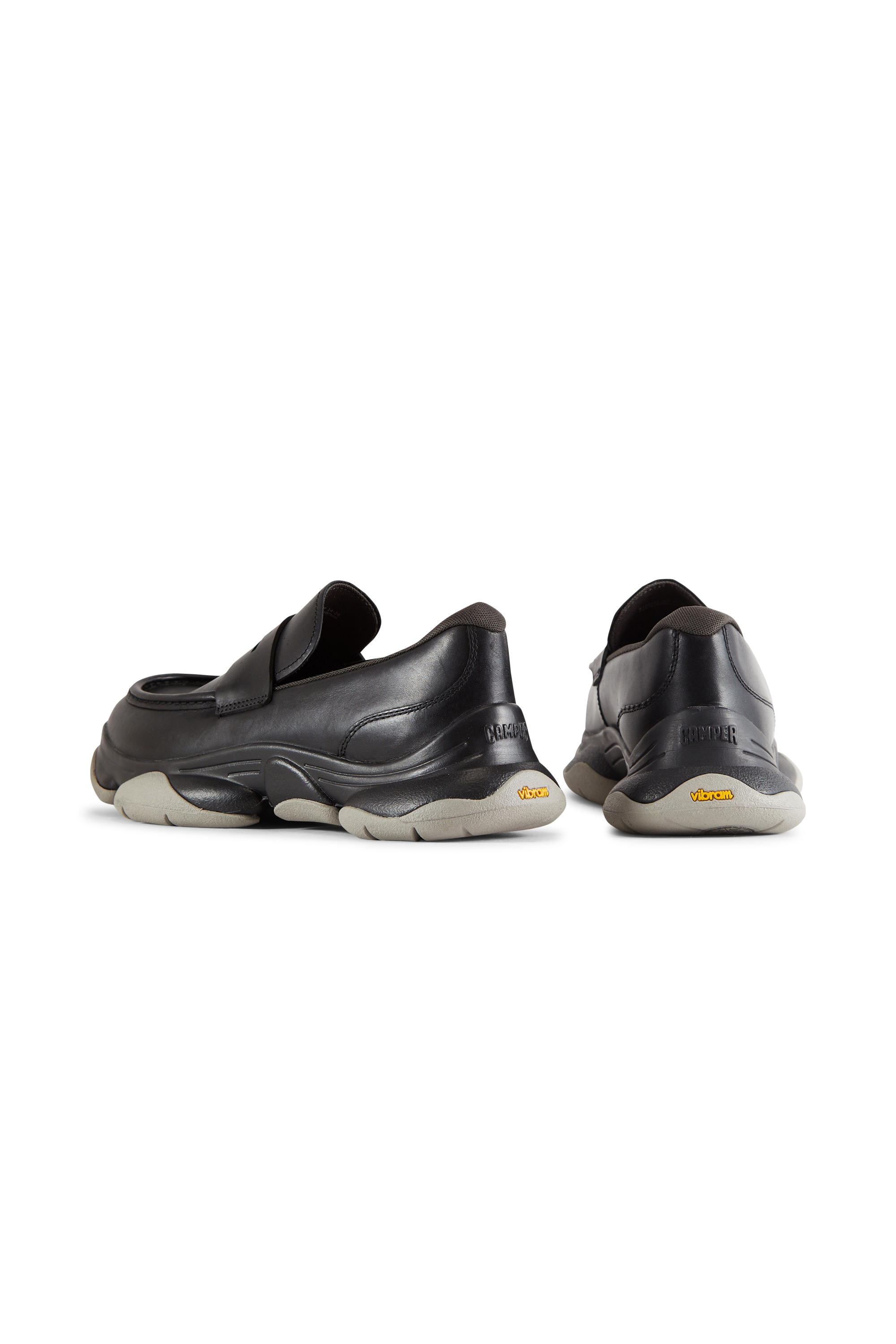 Leather deck shoes | Black CAMPER Men