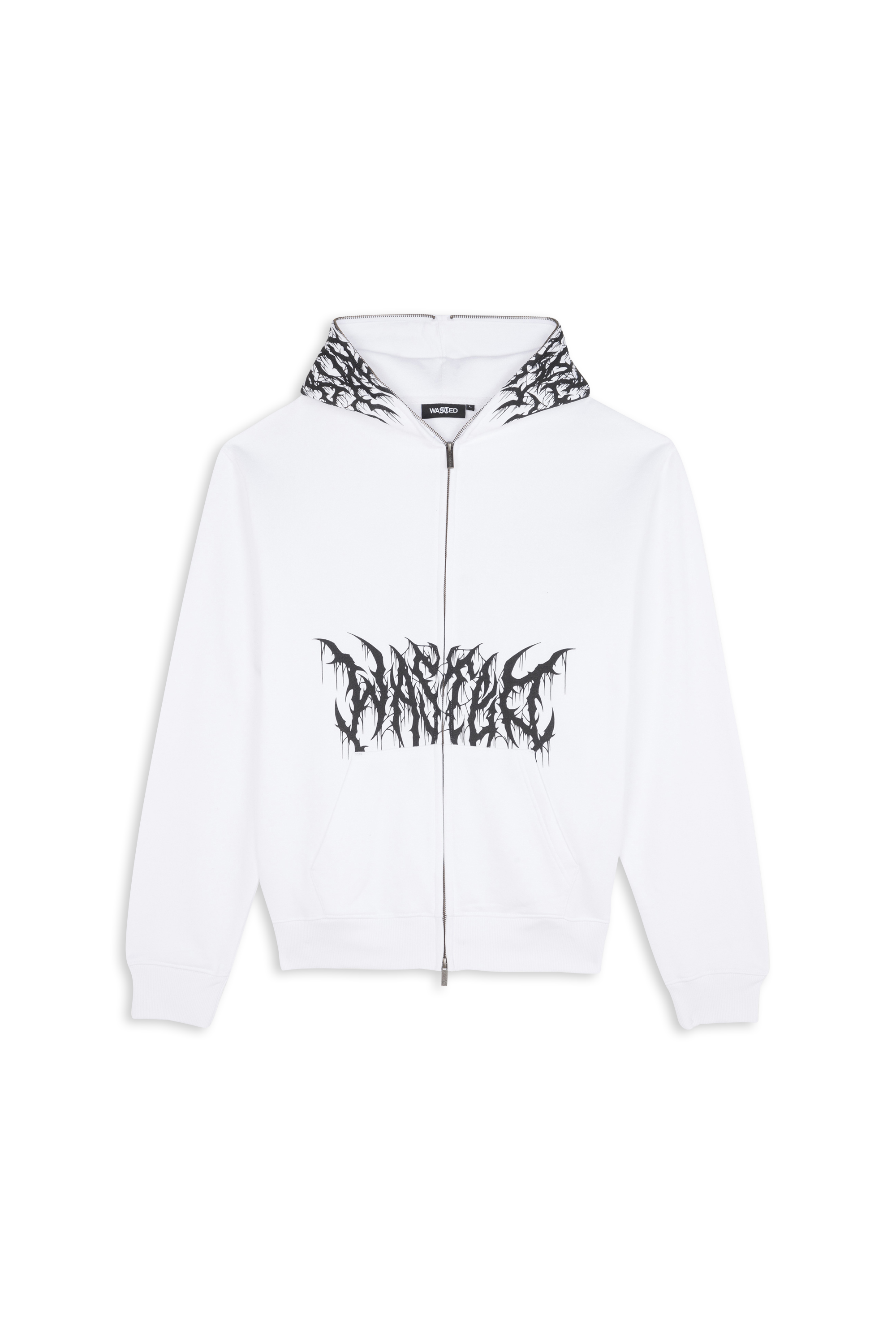 Hoodie zippé Blanc