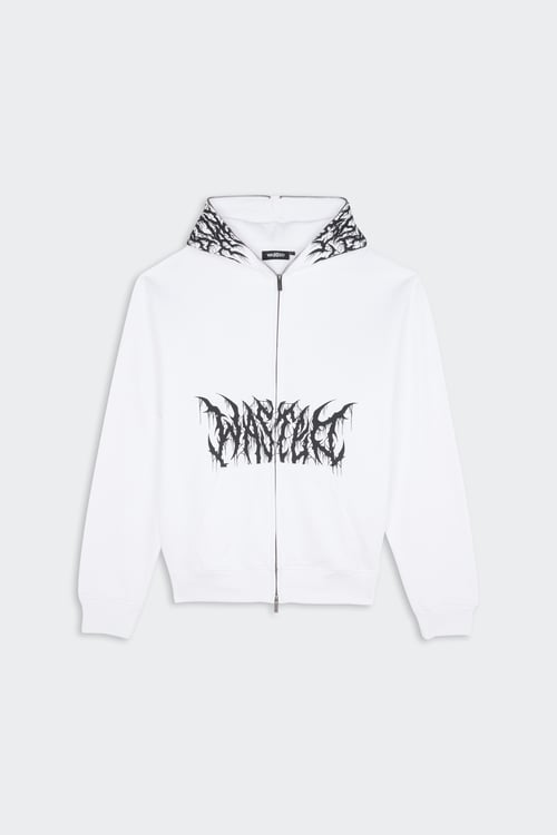 WASTED Hoodie zippé Blanc