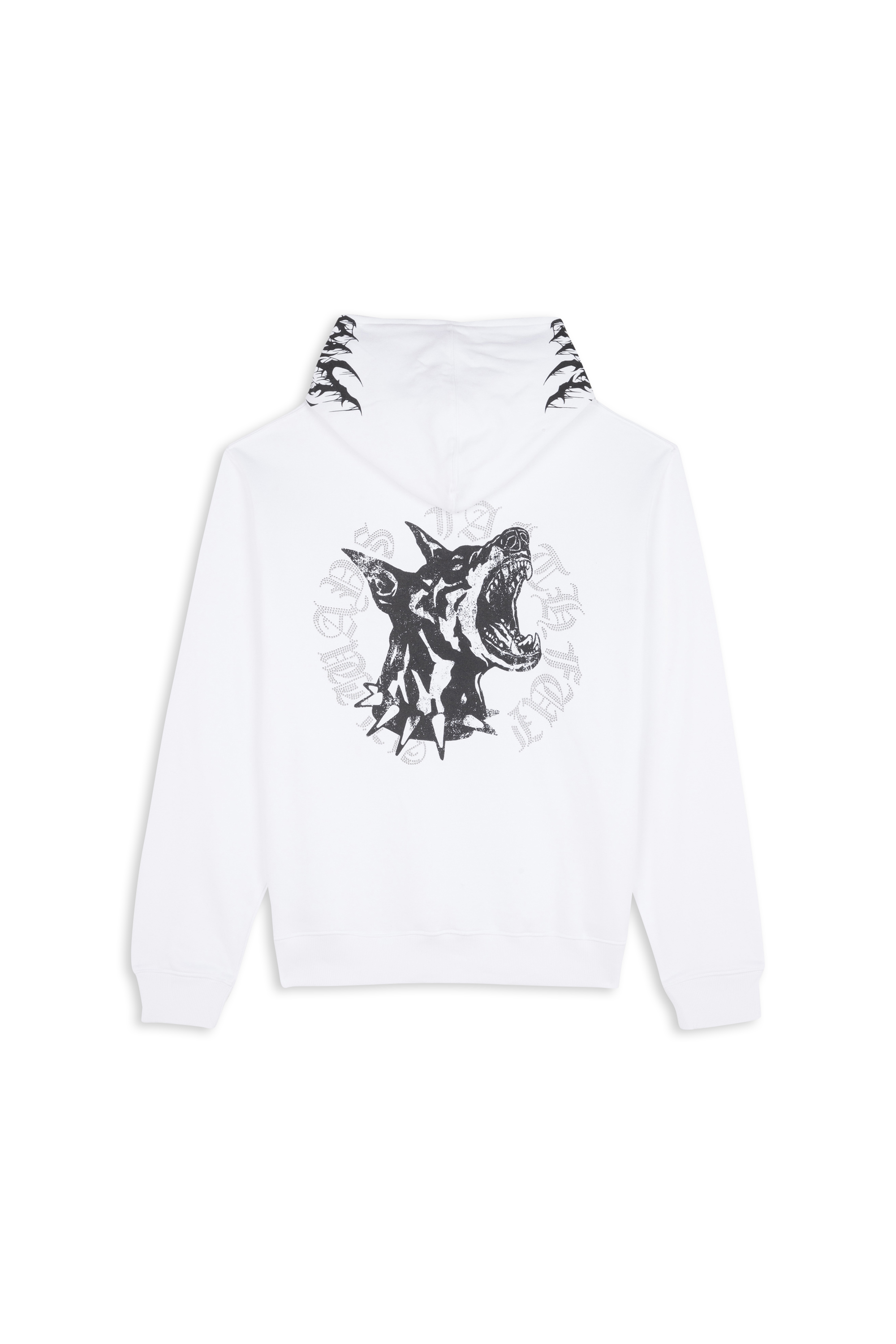 Hoodie zippé Blanc