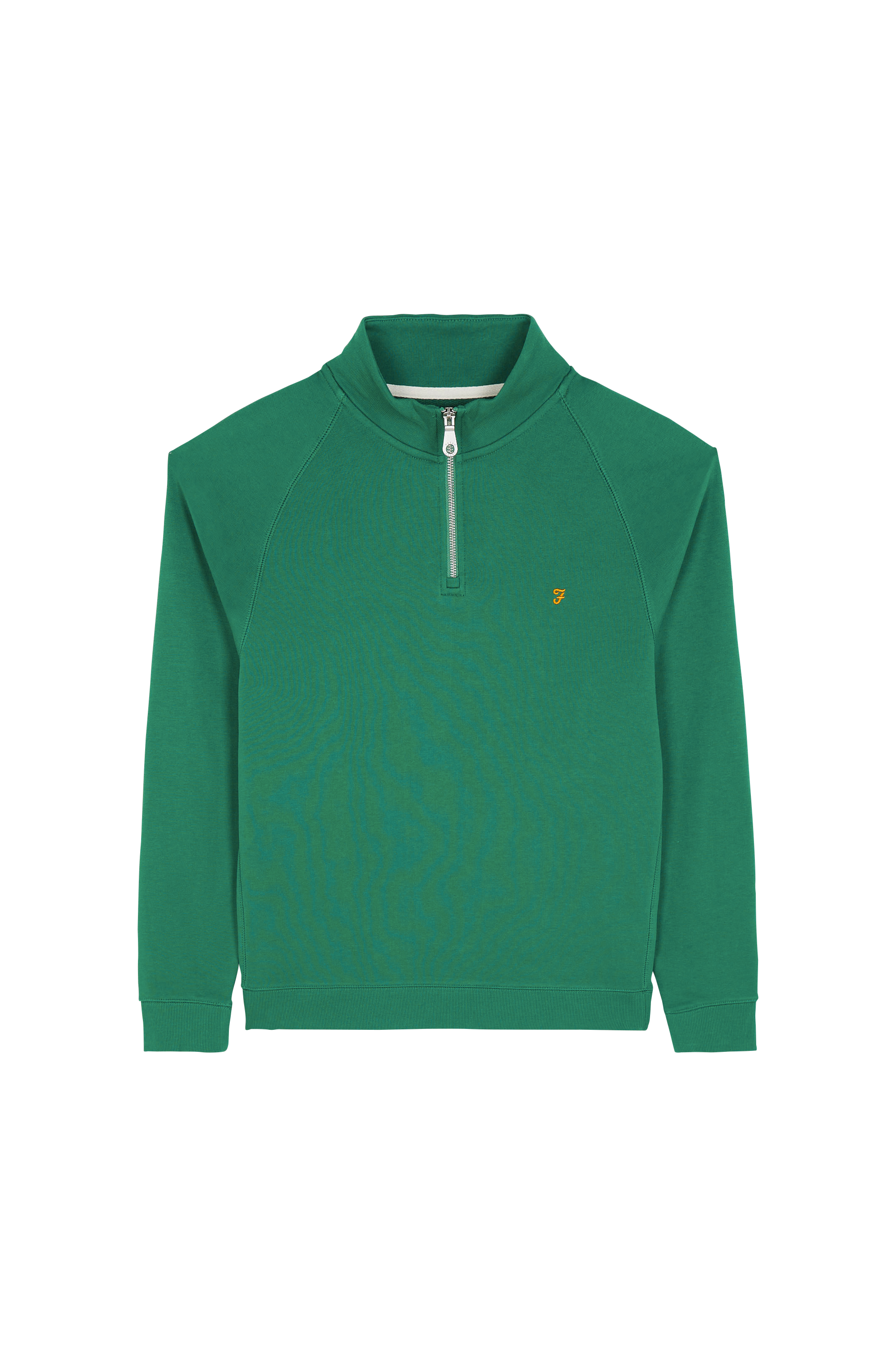 Slim-fit zip-up tracksuit top  Green