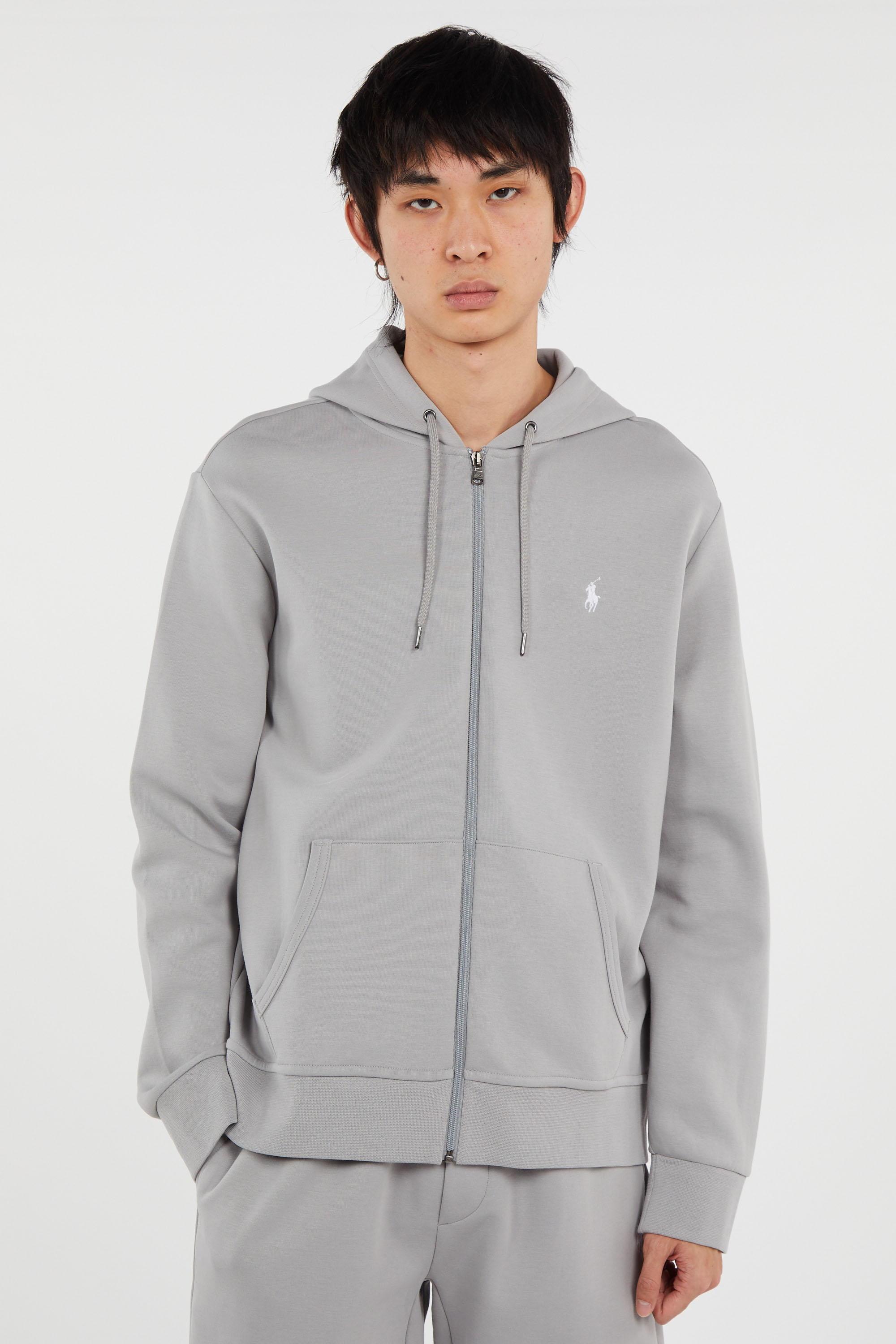 Hoodie zippé Gris