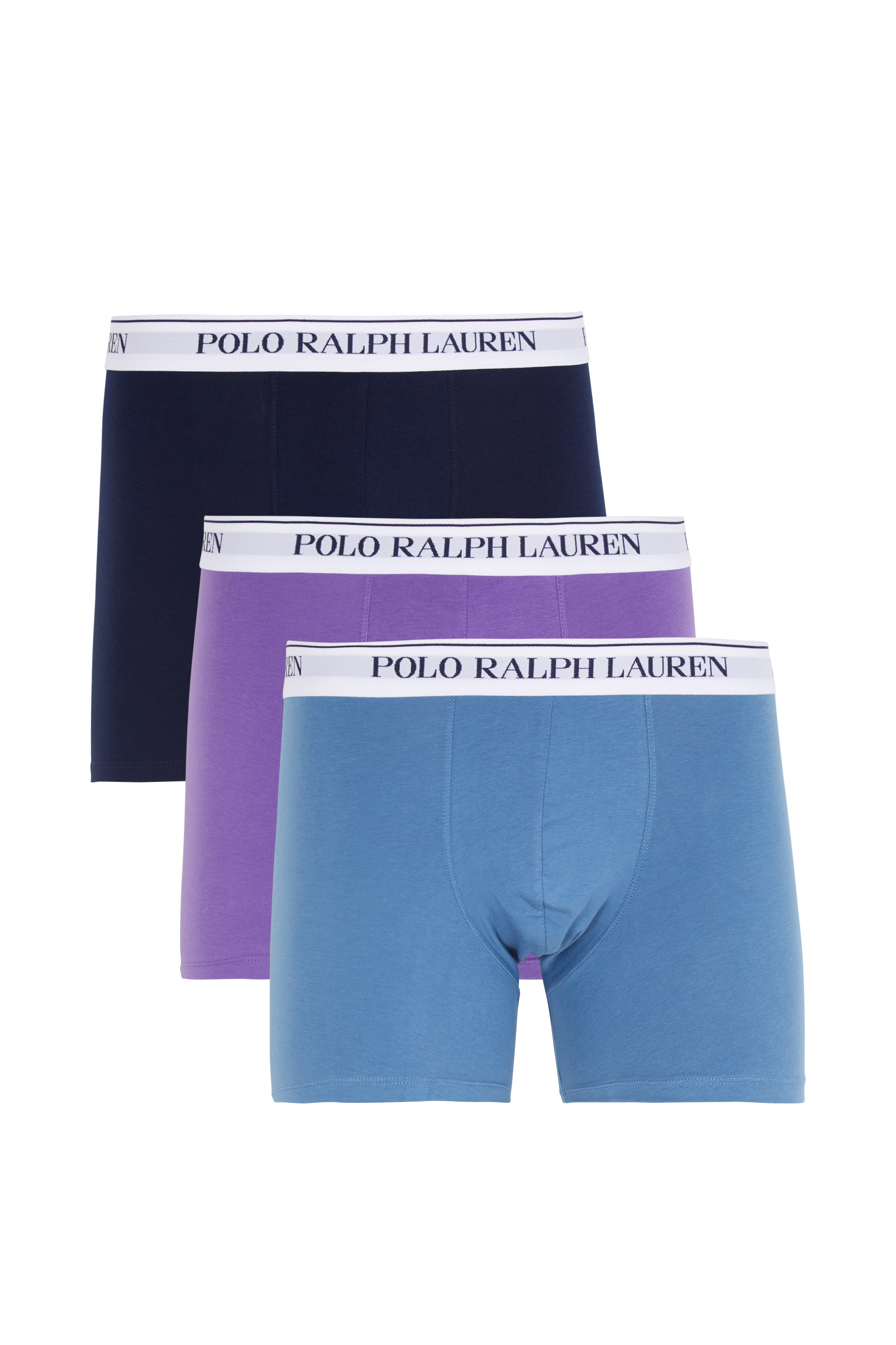 Lot de 3 boxers Stretch Cotton Boxer Brief 3-Pack 3pk prpl lilac/delta blue/navy