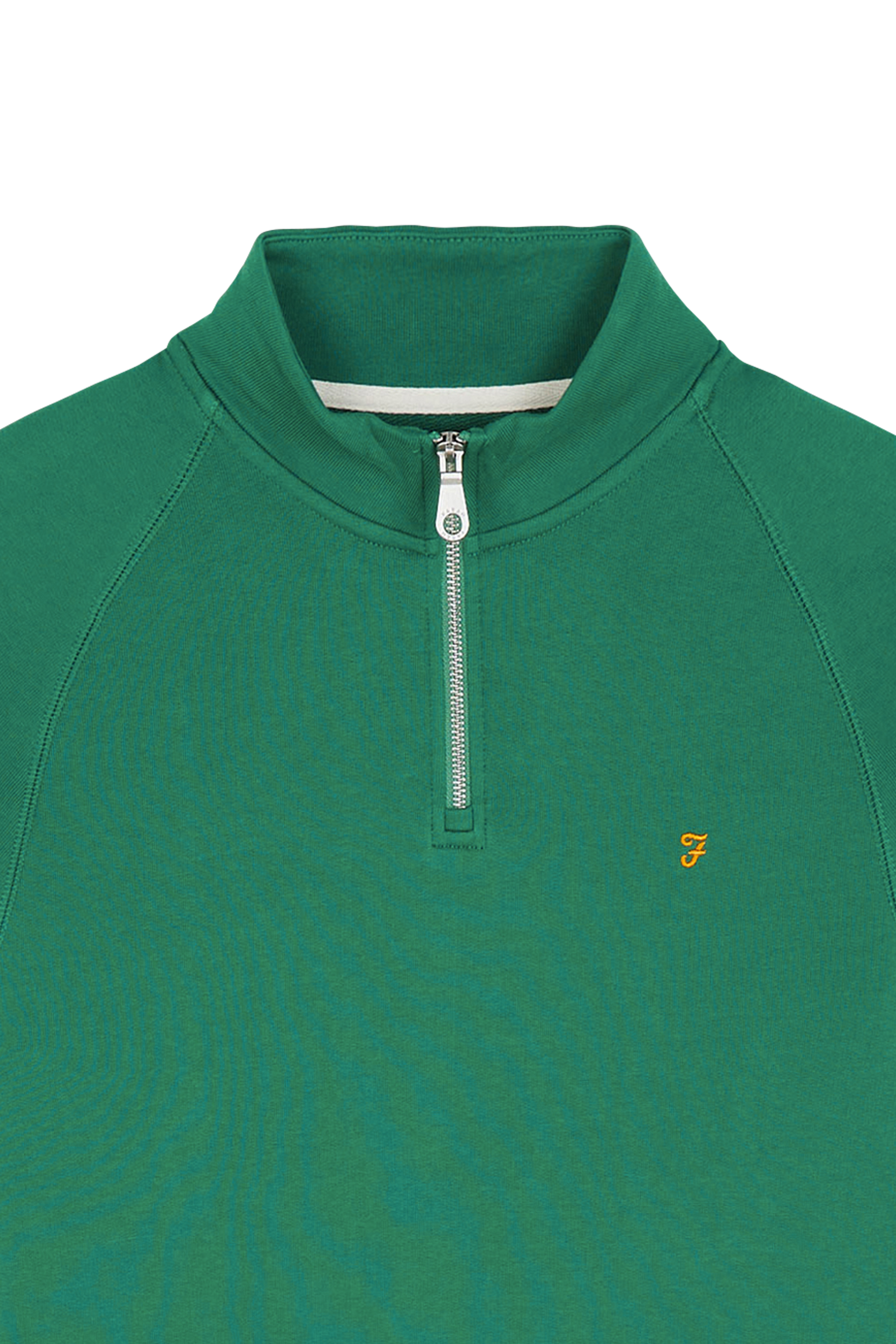Slim-fit zip-up tracksuit top  Green