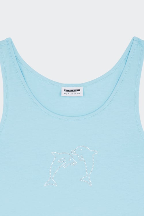 NOISY MAY Débardeur Bleu