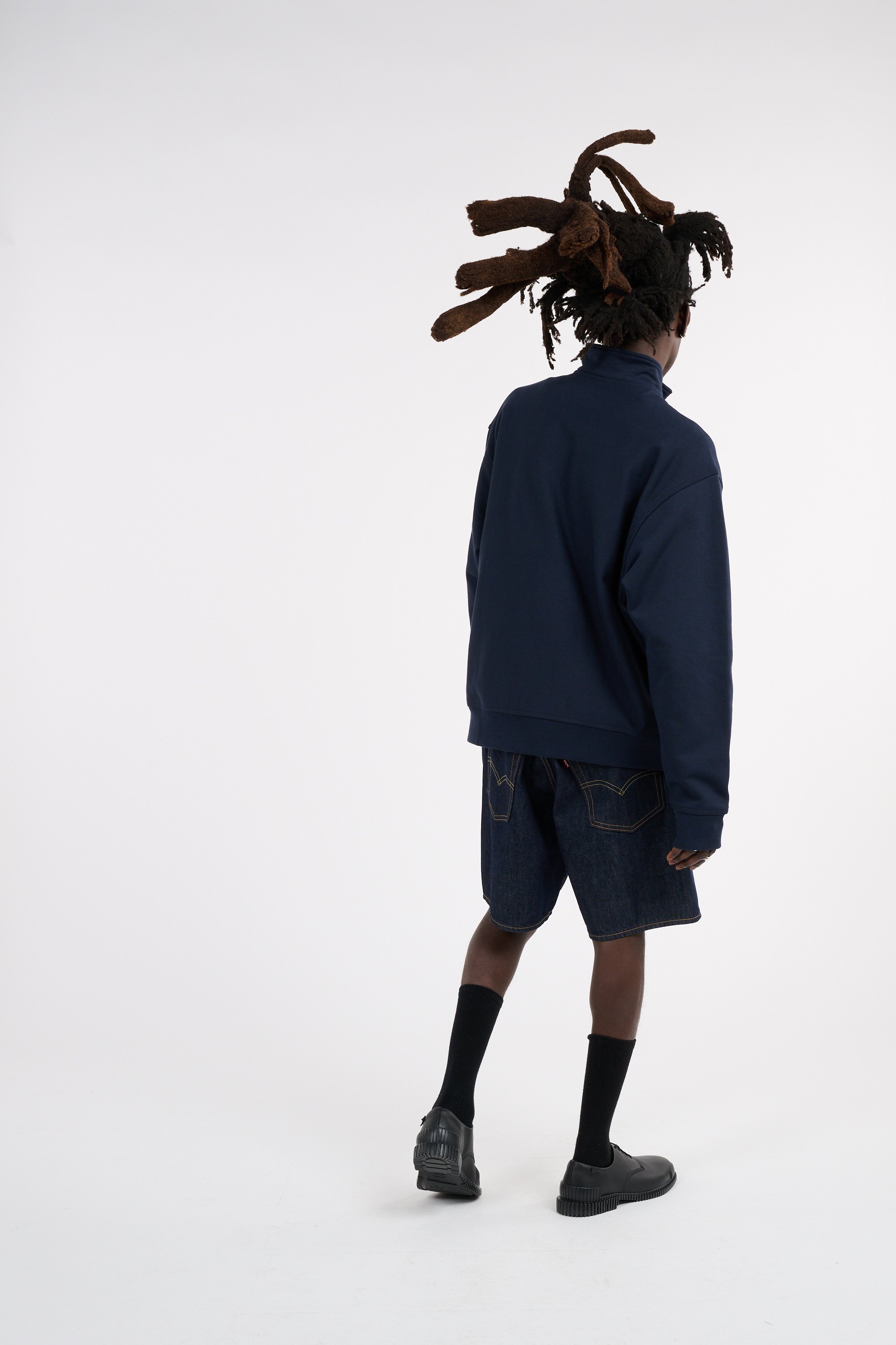 Slim-fit zip-up tracksuit top  Blue