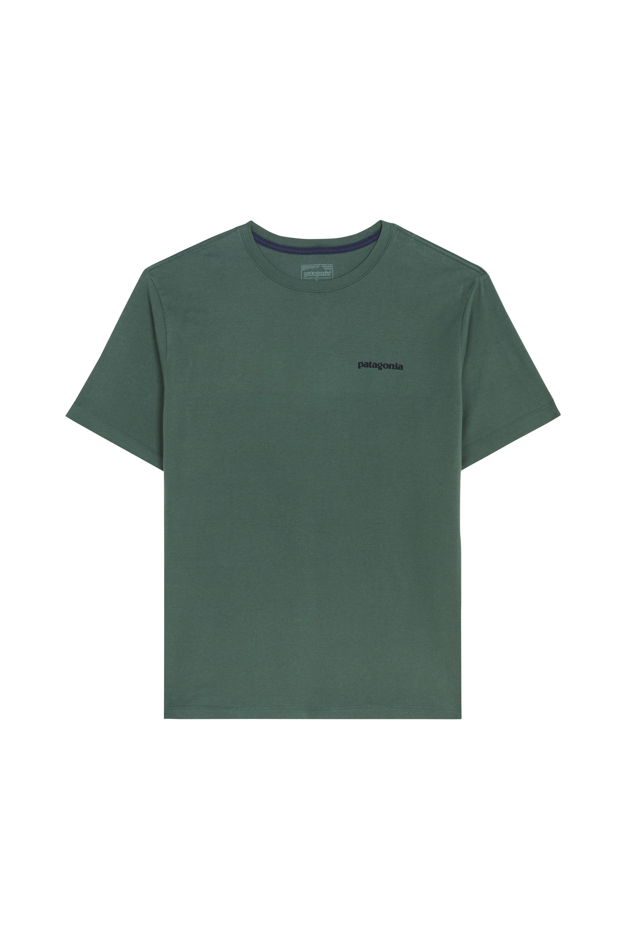 Regular-fit round-neck cotton T-shirt | Green PATAGONIA Men