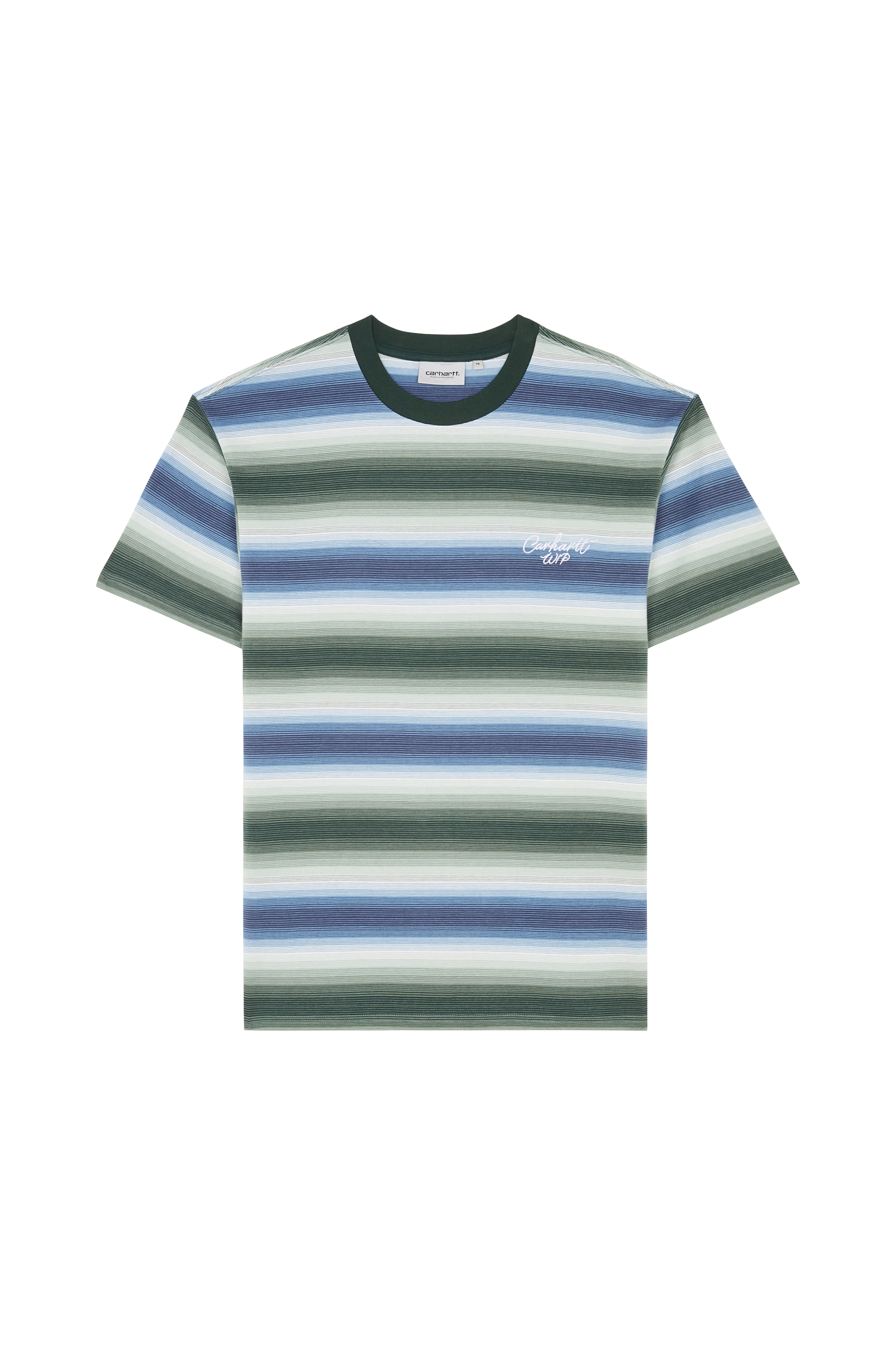 Regular-fit round-neck cotton T-shirt Multicolored