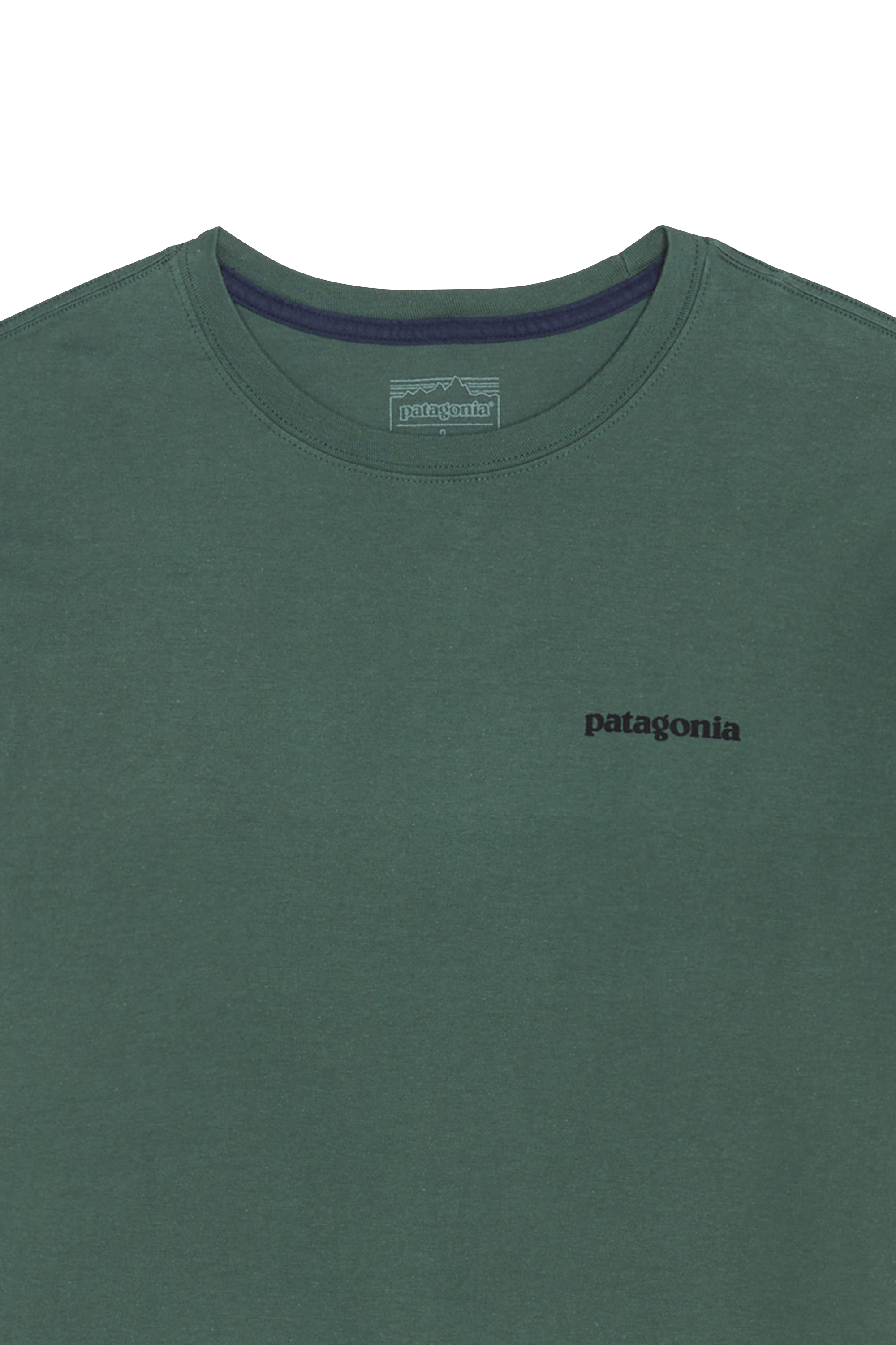 Regular-fit round-neck cotton T-shirt | Green PATAGONIA Men