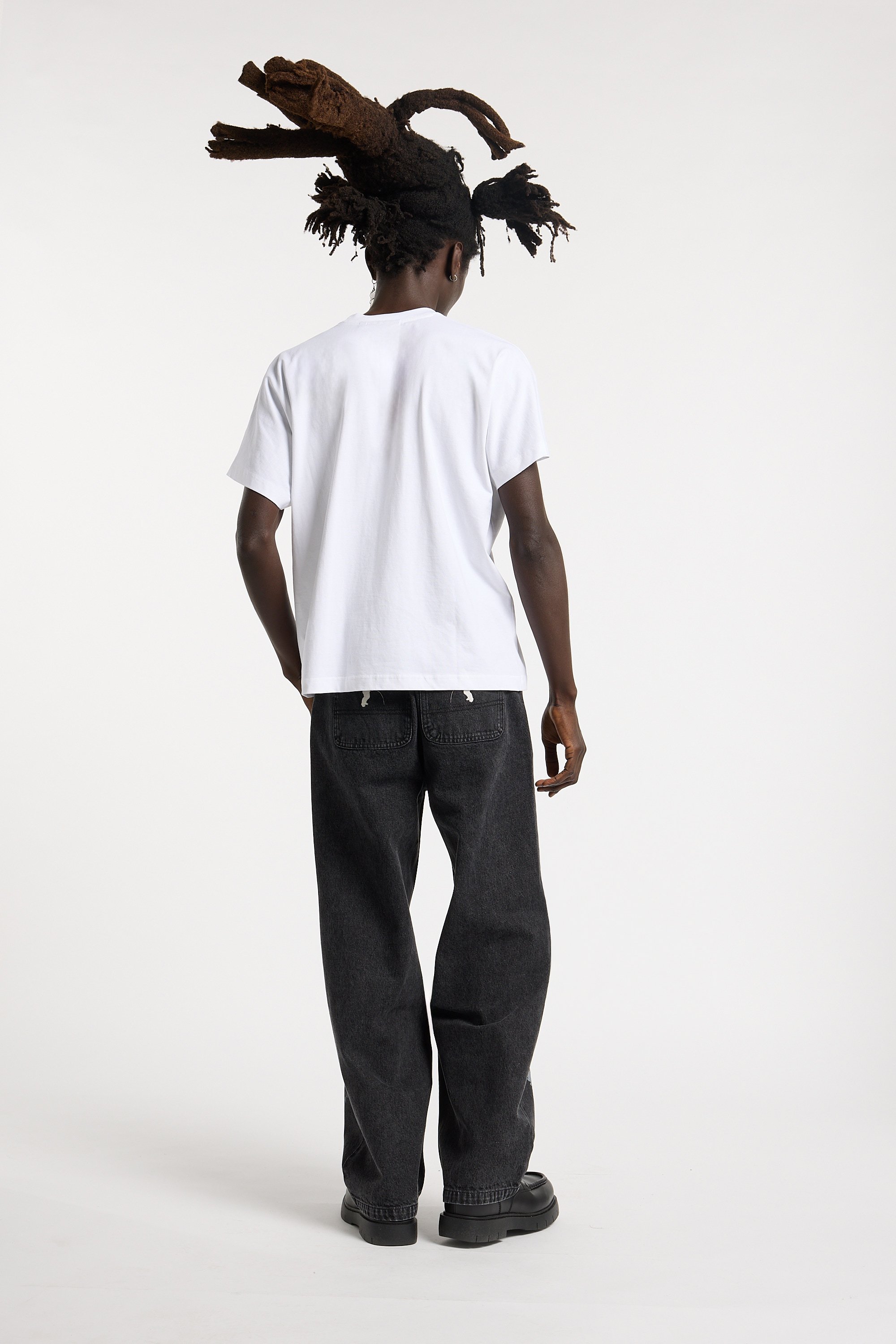 Regular-fit round-neck cotton T-shirt | White WASTED Men