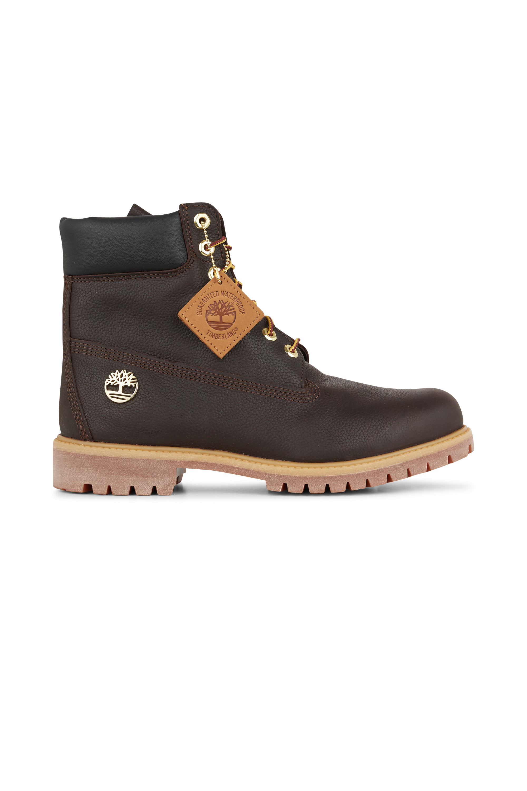 Heeled leather mid-calf boots Brown