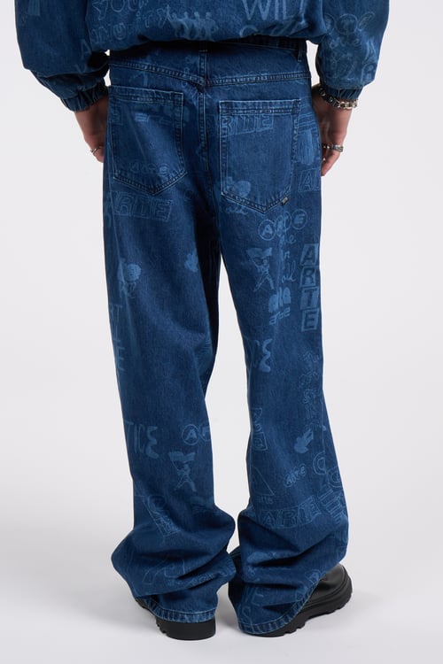ARTE ANTWERP Pantalon Bleu