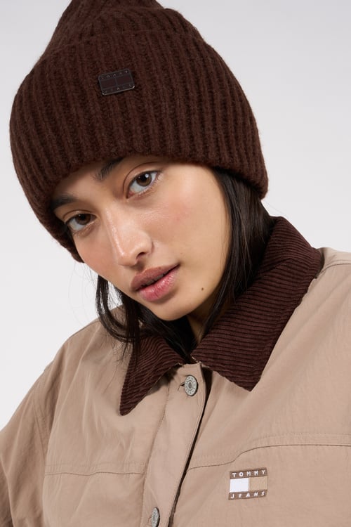 TOMMY JEANS Beanie Brown
