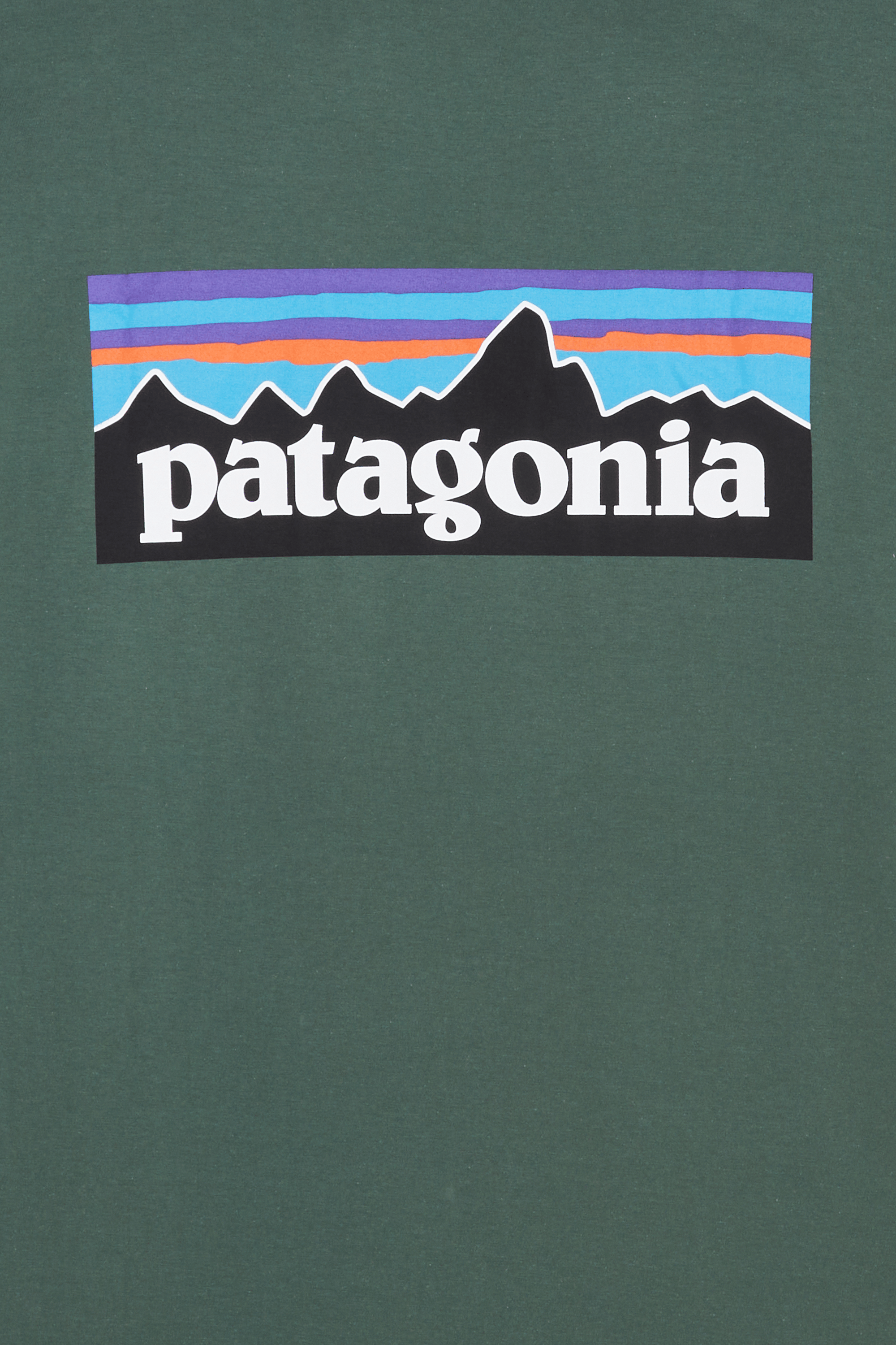Regular-fit round-neck cotton T-shirt | Green PATAGONIA Men