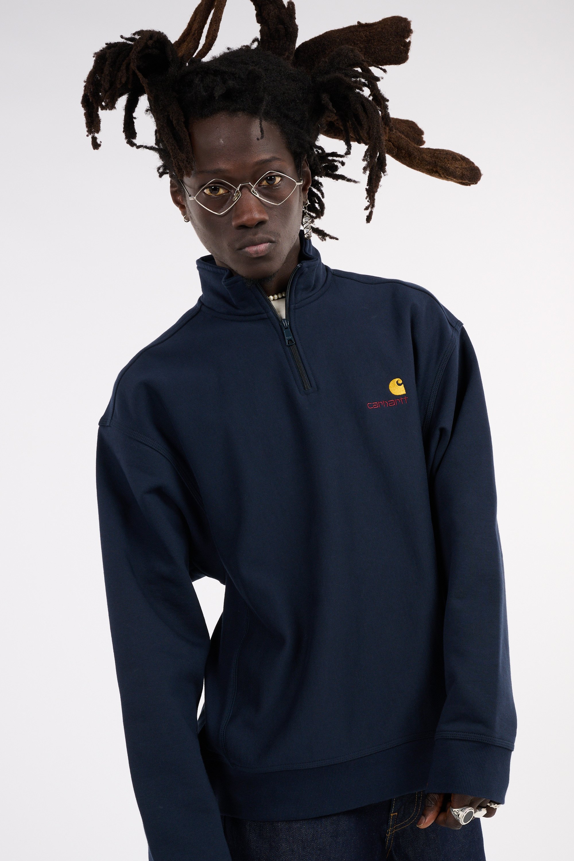 Slim-fit zip-up tracksuit top  Blue