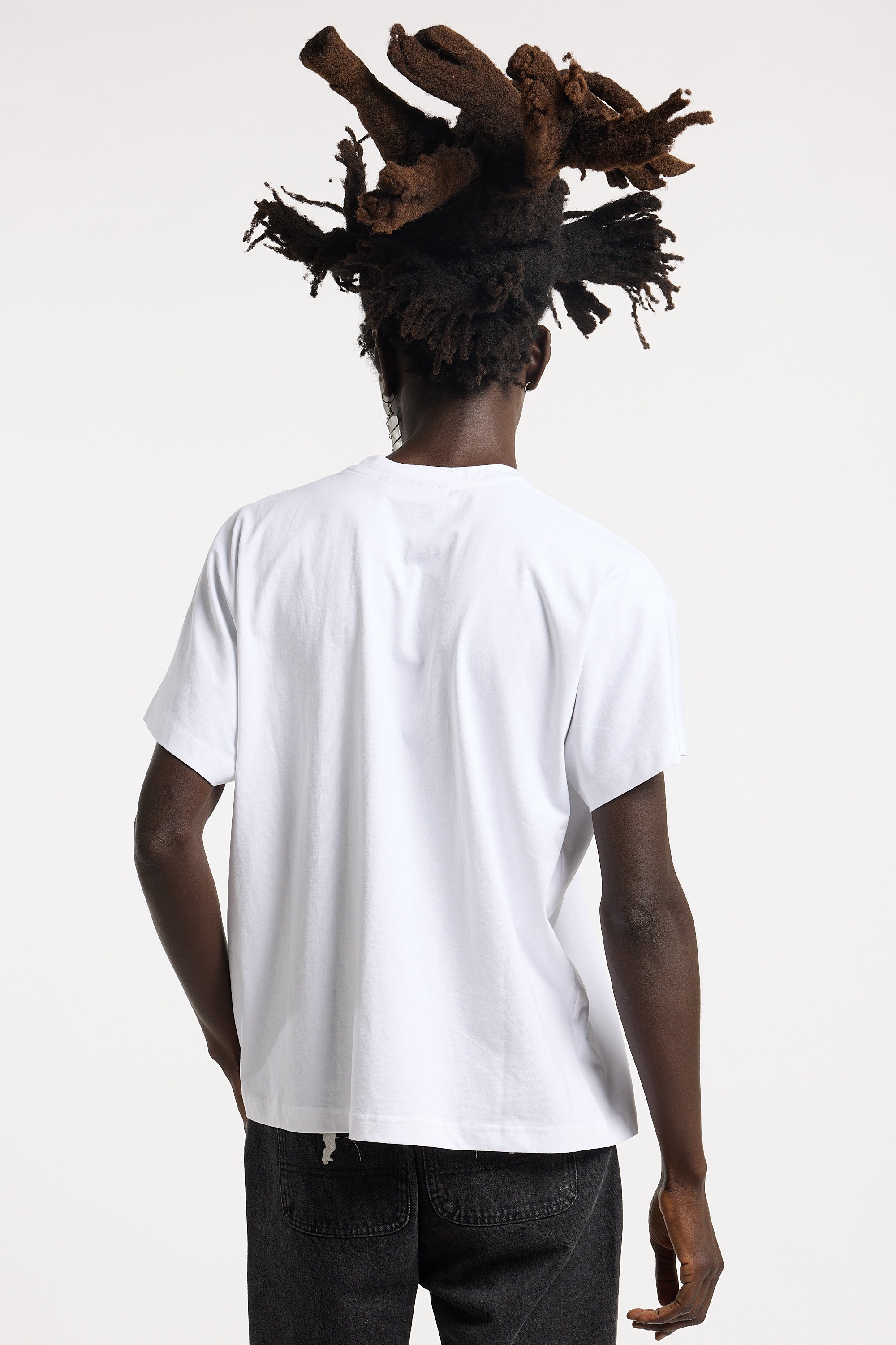 Regular-fit round-neck cotton T-shirt | White WASTED Men