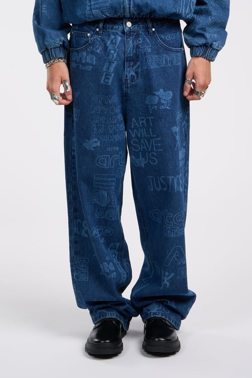 ARTE ANTWERP Pantalon Bleu