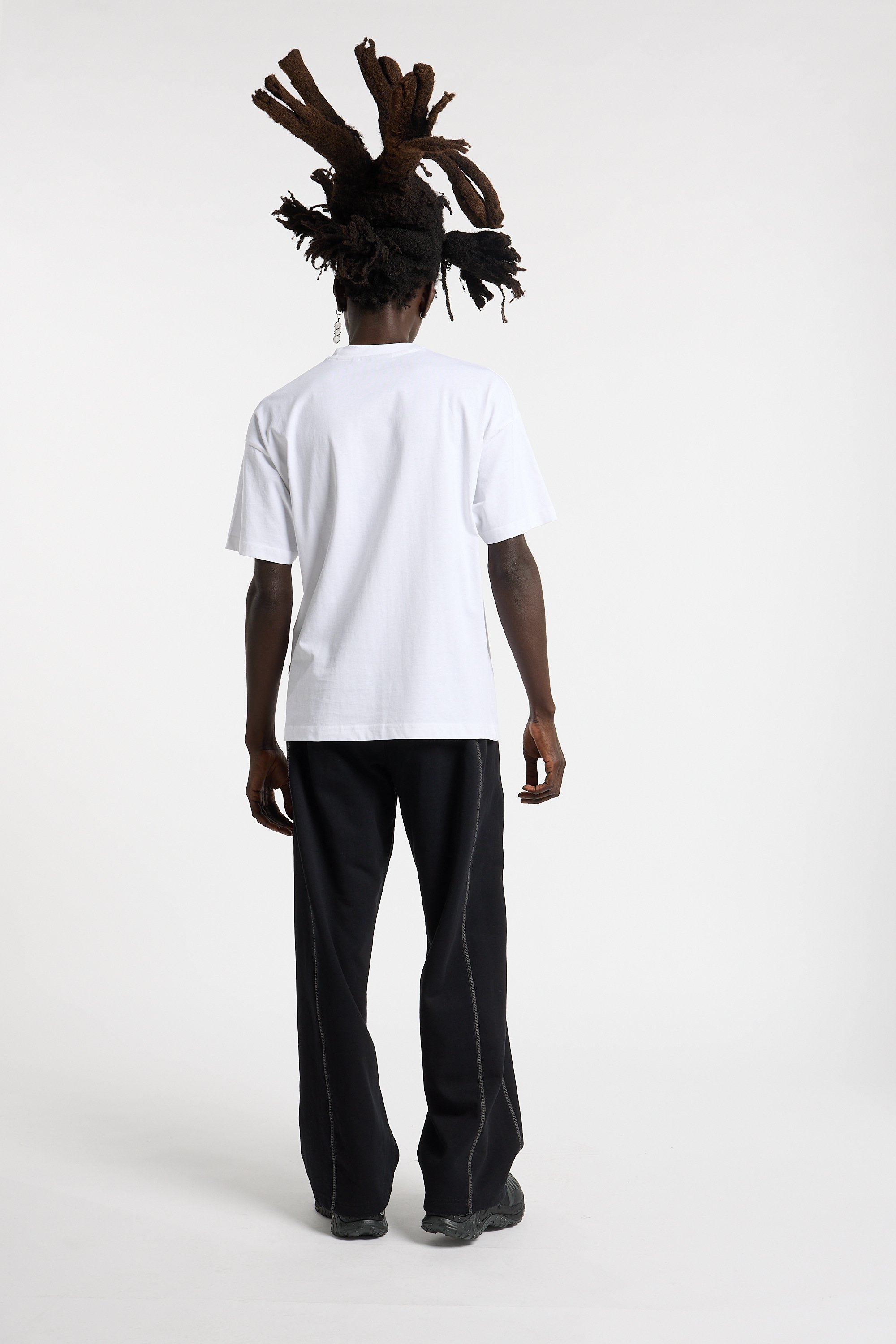 Regular-fit round-neck cotton T-shirt | White WASTED Men